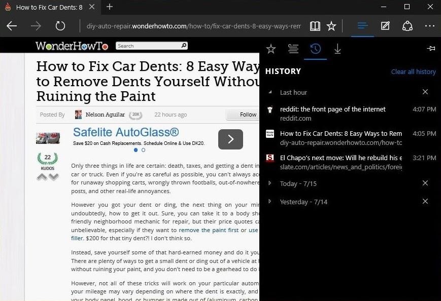 10 Things You Need to Know About Microsoft's Edge Browser in Windows 10