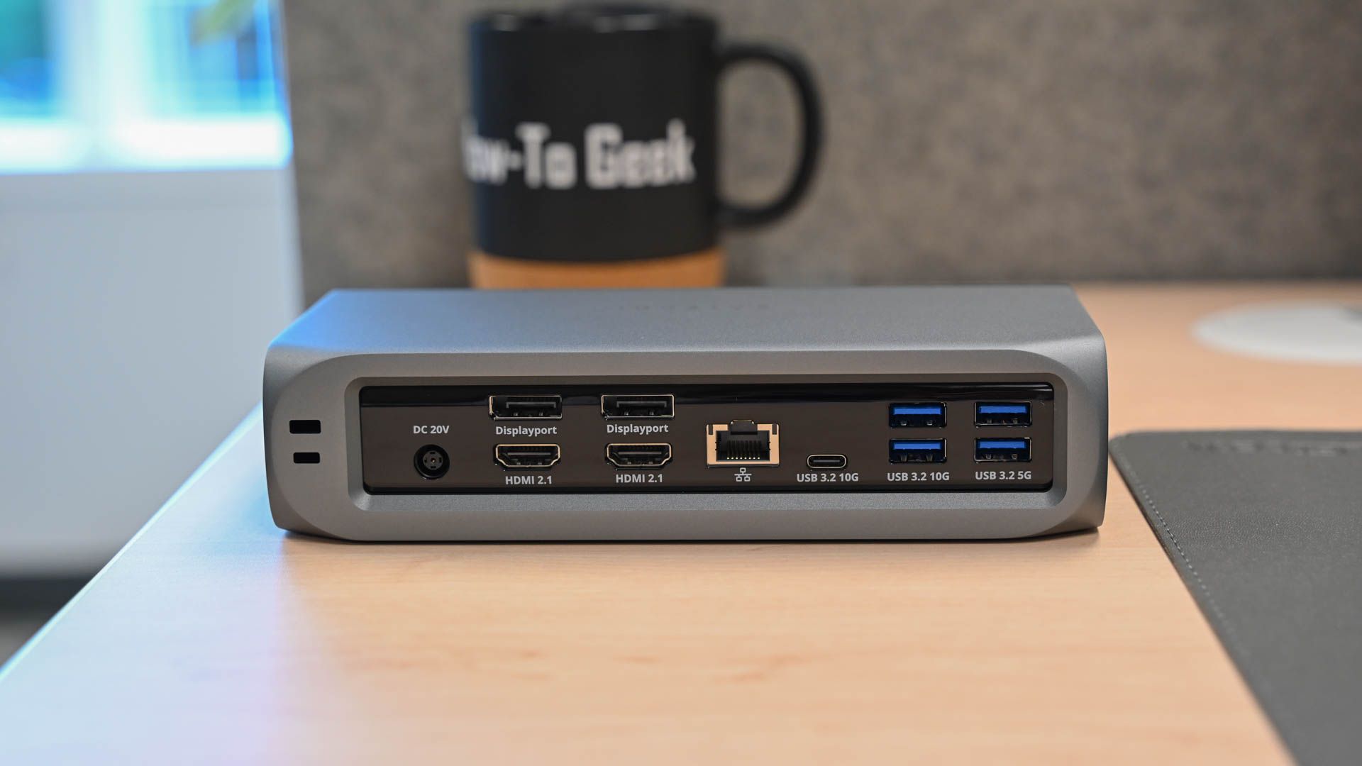 Ports on the rear of the Satechi Thunderbolt 4 Multimedia Pro Dock.