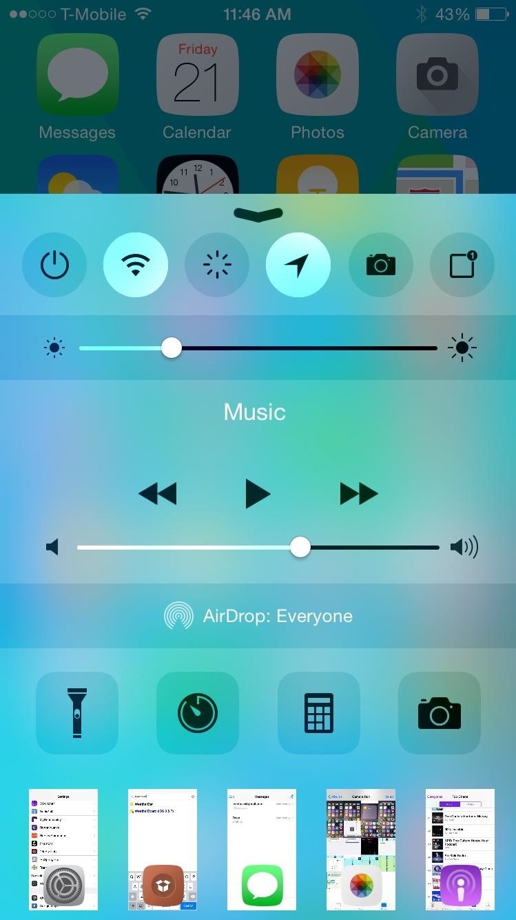 Access the App Switcher from Your iPhone's Control Center