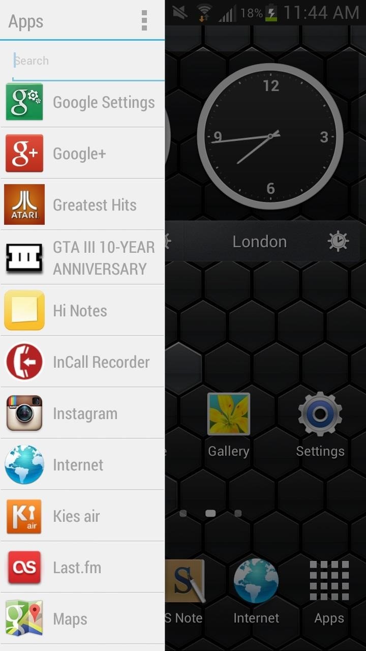 Access Apps, Settings, & More Anywhere on Your Samsung Galaxy Note 2 with This Customizable Sidebar