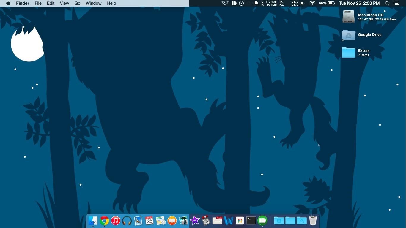 Activate Dark Mode in Yosemite with a Single Click