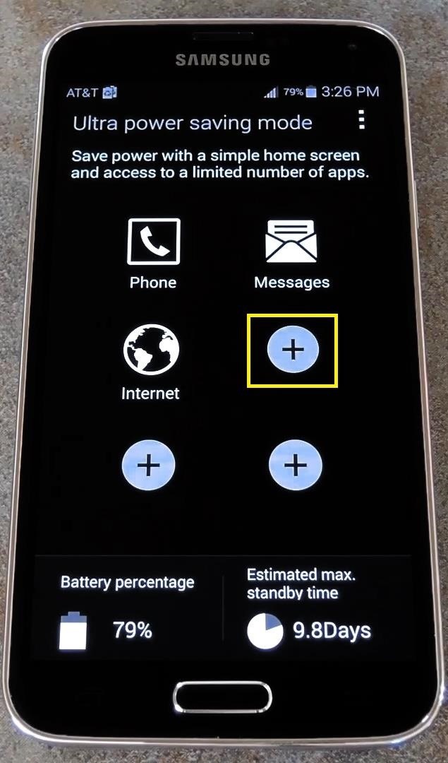 Add Any Apps to Ultra Power-Saving Mode on the Galaxy S5