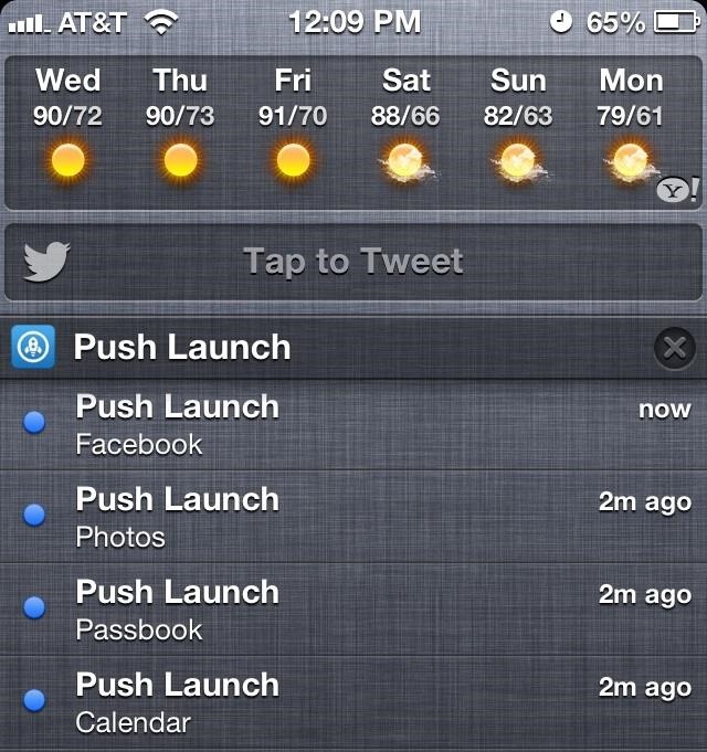 How to Add App Shortcuts to the Pull-Down Notification Center on Your iPhone—Without Jailbreaking