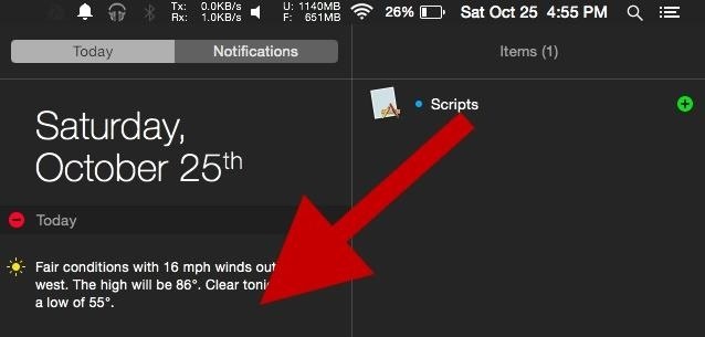 Add Battery, CPU, Memory, & Other Custom Usage Stats to Your Mac's Notification Center