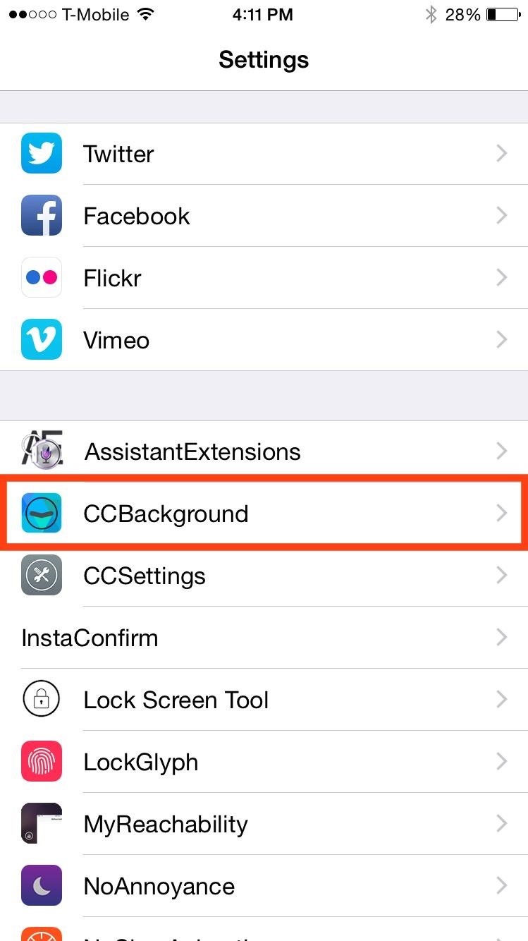 Add a Custom Background Image to Your iPhone's Control Center