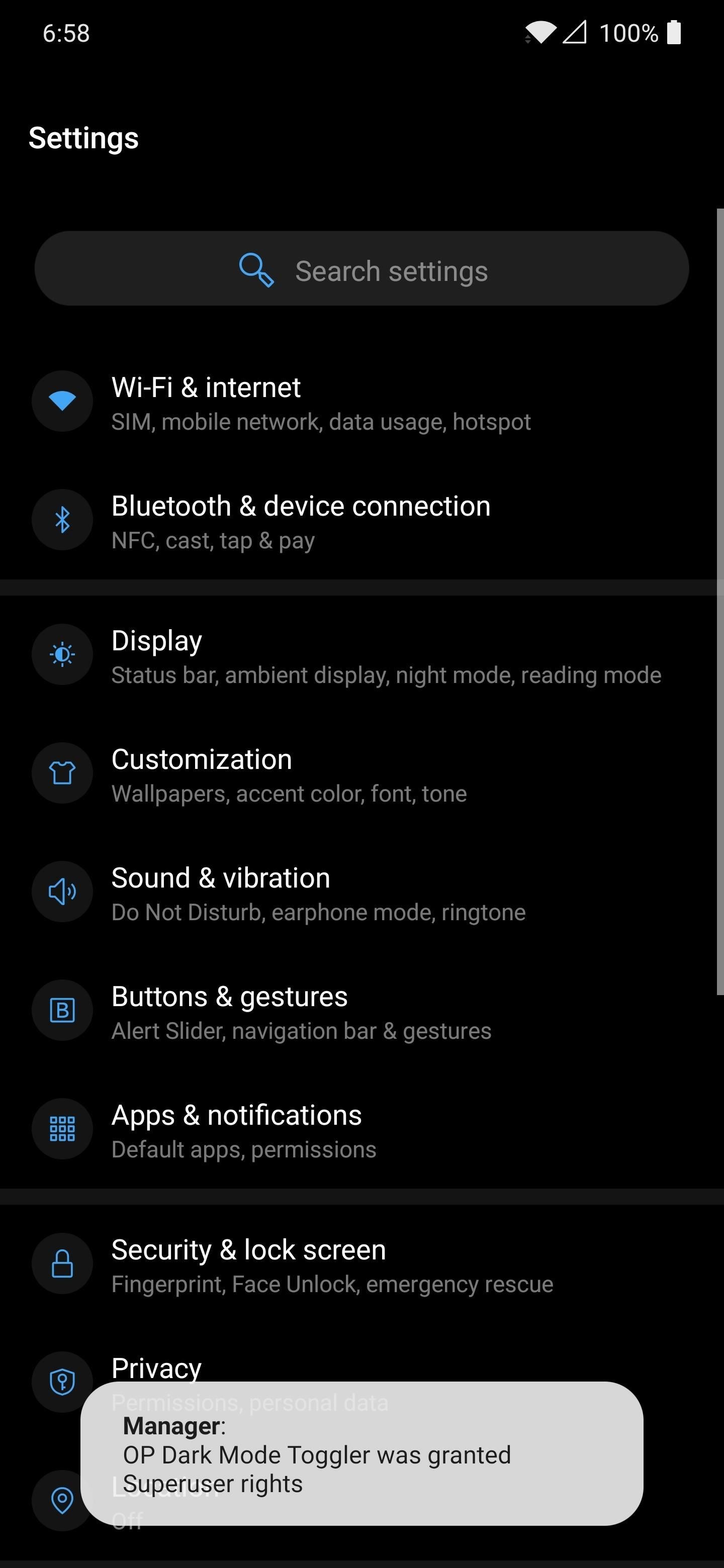 Add a Dark Mode Toggle to Android 10's Quick Settings on Your OnePlus