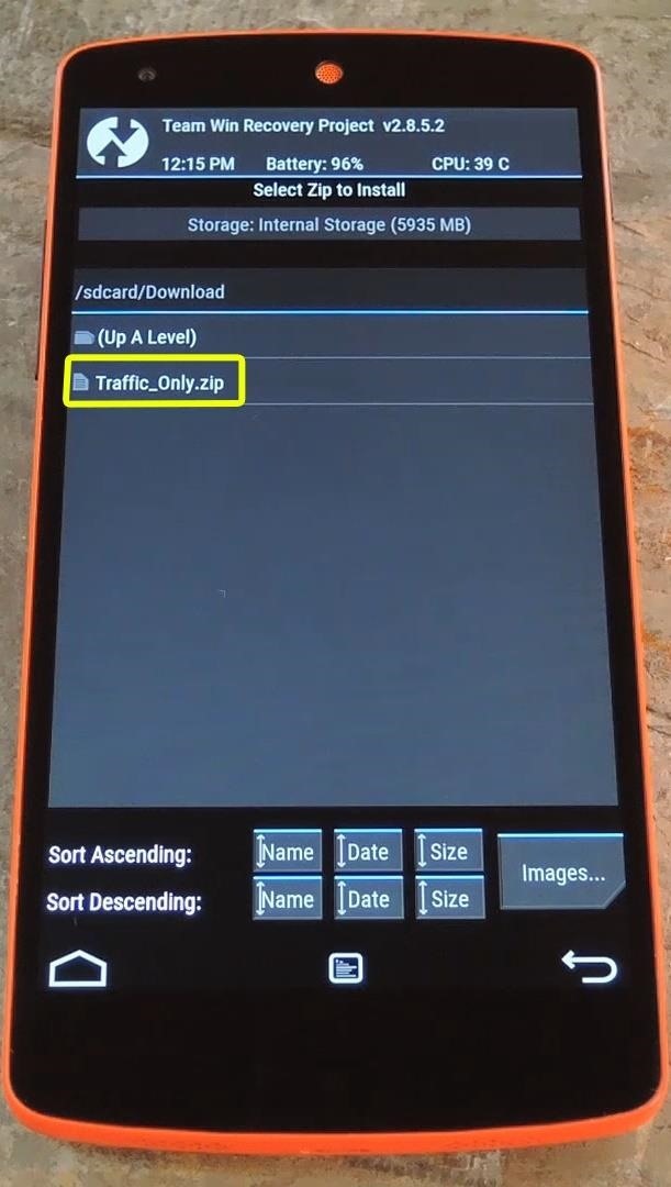 How to Add a Data Traffic Meter to Your Nexus 5's Status Bar