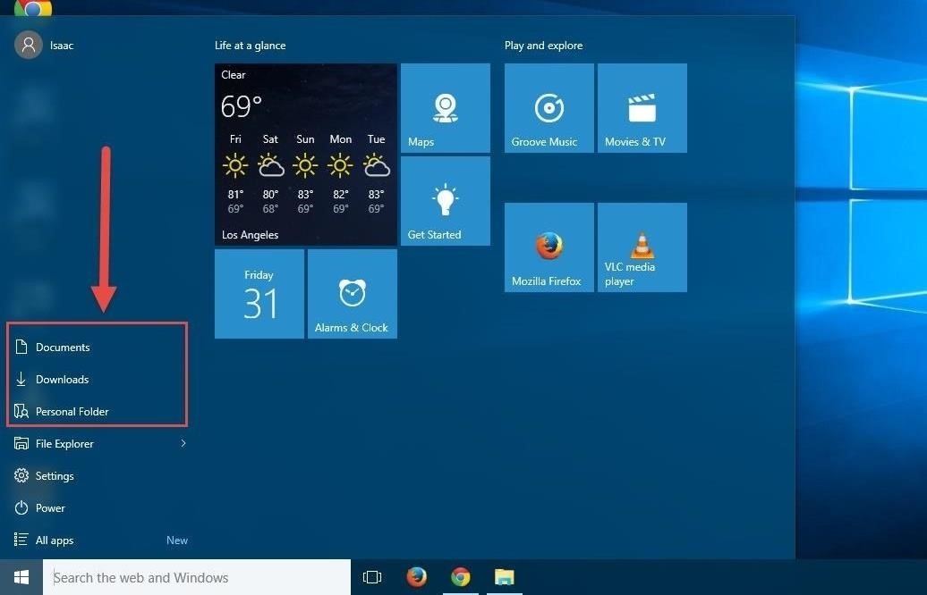 How to Add Documents, Downloads, Pictures, & Other Folders to the Windows 10 Start Menu