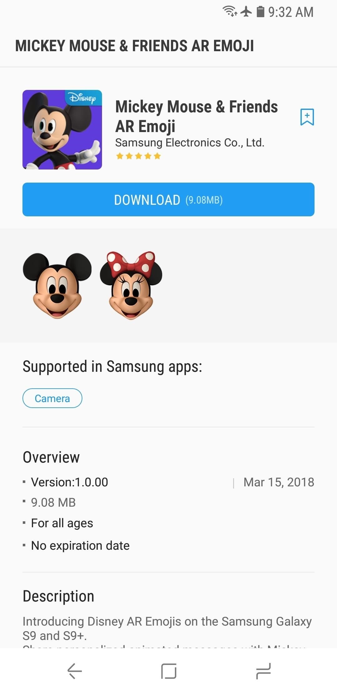 How to Add Mickey Mouse & Other Custom AR Emojis to Your Galaxy S9