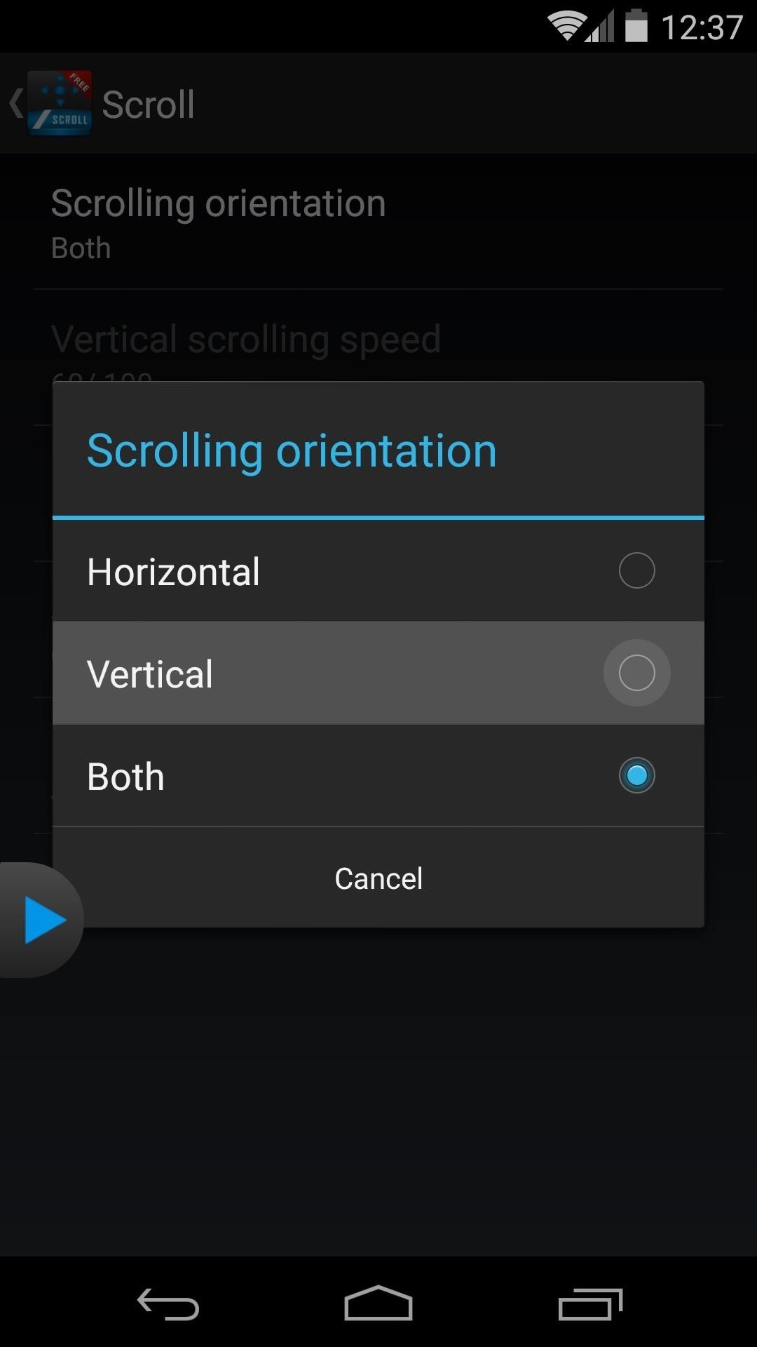 Add No-Touch Scrolling to Your Android