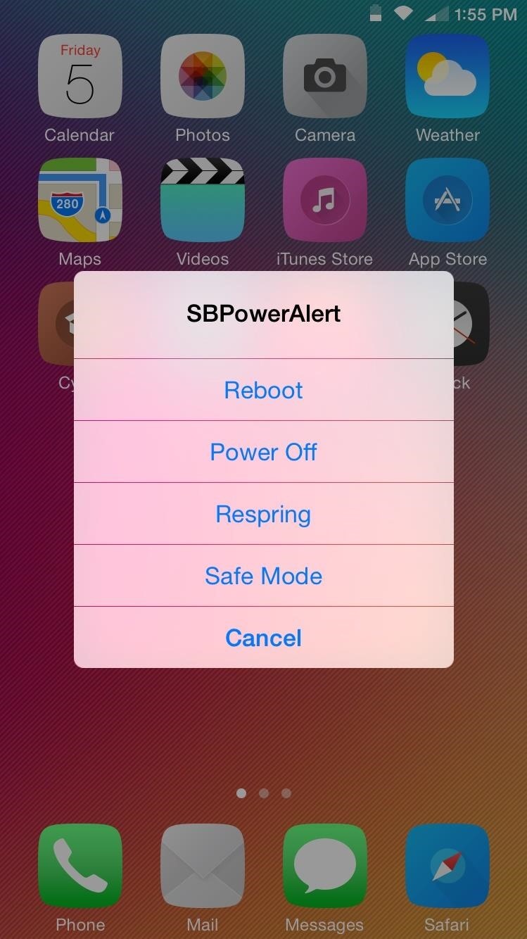 Add a Power Menu to Your iPhone for Quick Reboots, Resprings, Safe Mode, & More