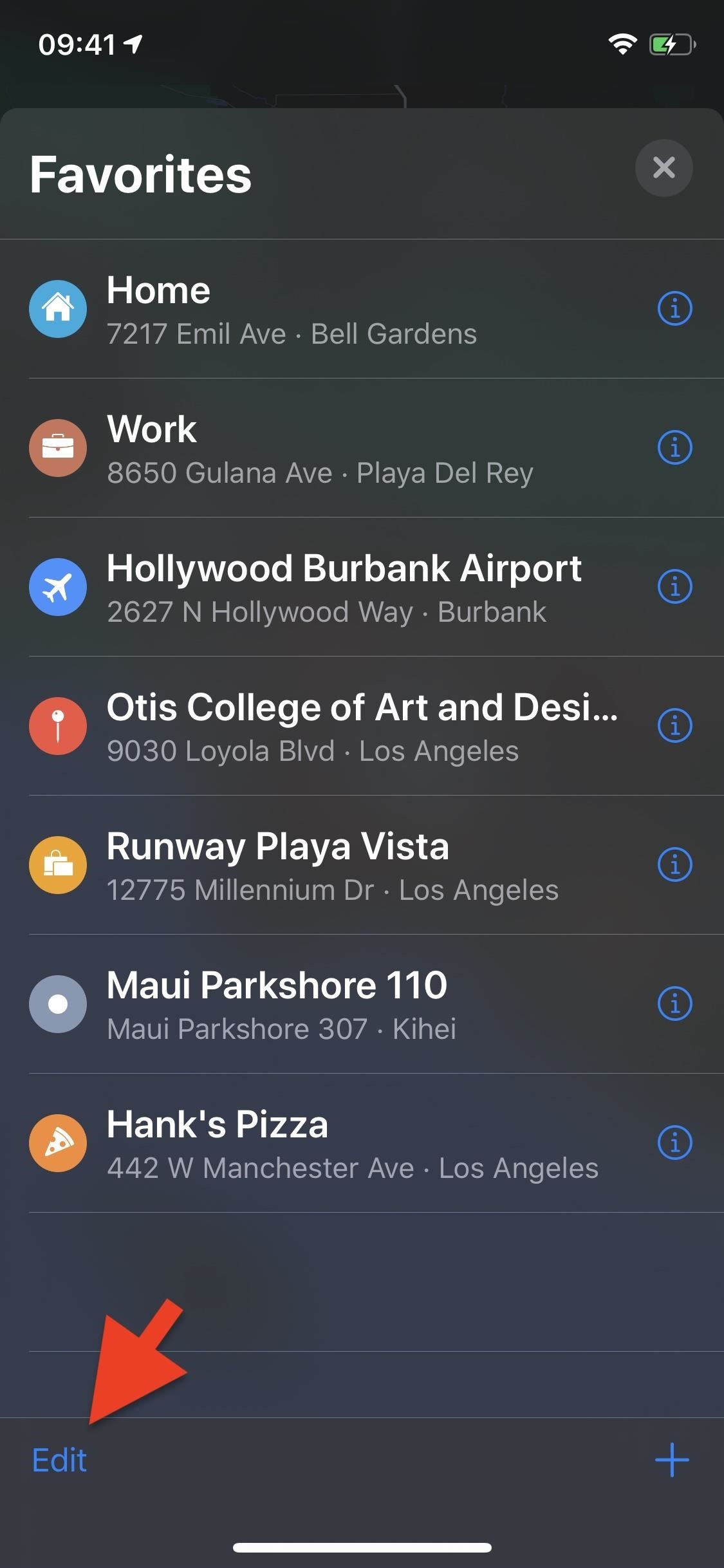 How to Add, Rearrange, Edit & Delete Favorite Locations in Apple Maps in iOS 13