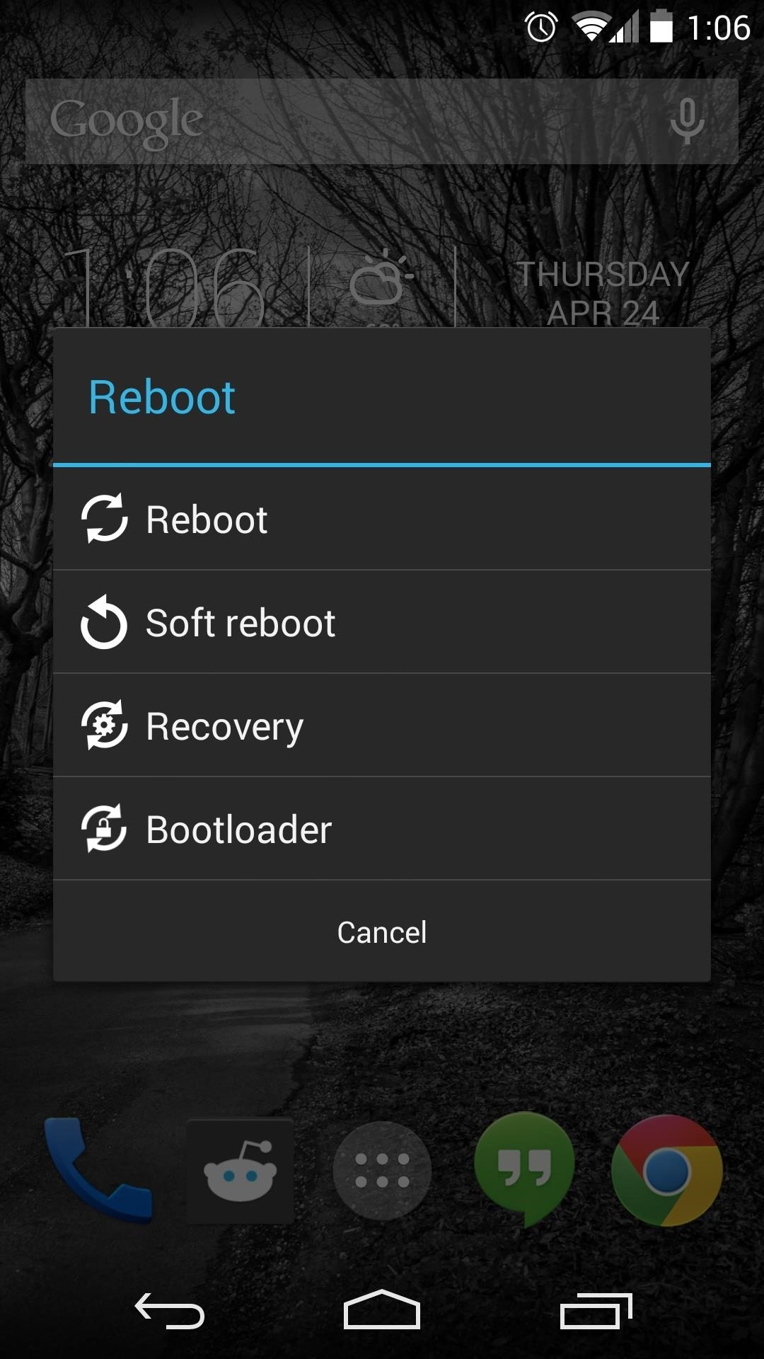 How to Add a “Reboot into Recovery” Option to Your Nexus 5's Power Menu