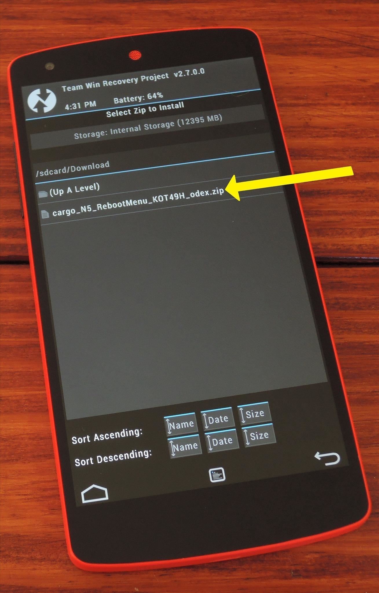 How to Add a “Reboot into Recovery” Option to Your Nexus 5's Power Menu