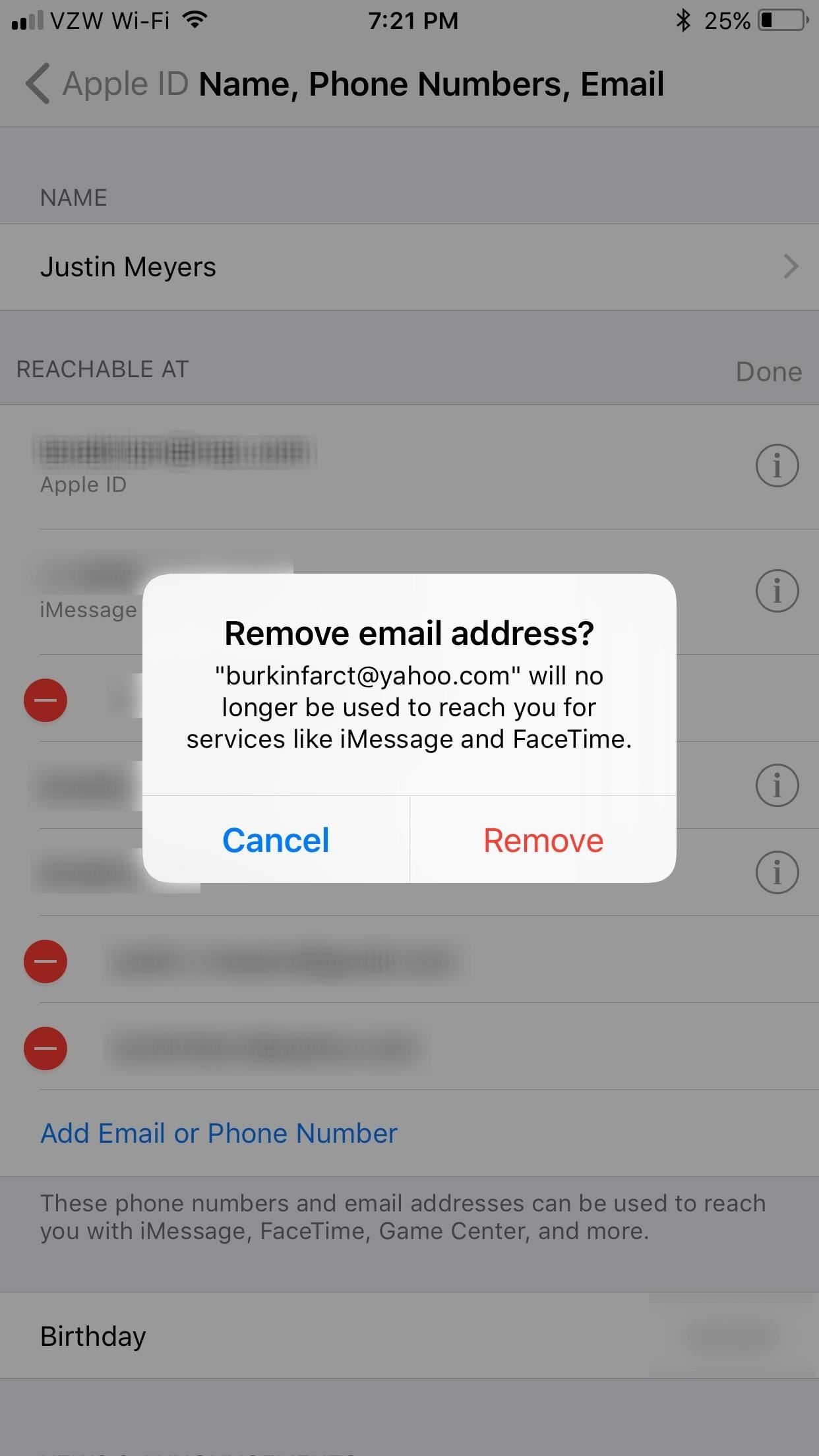 How to Add or Remove Email Addresses to Be Reached At for FaceTime on Your iPhone