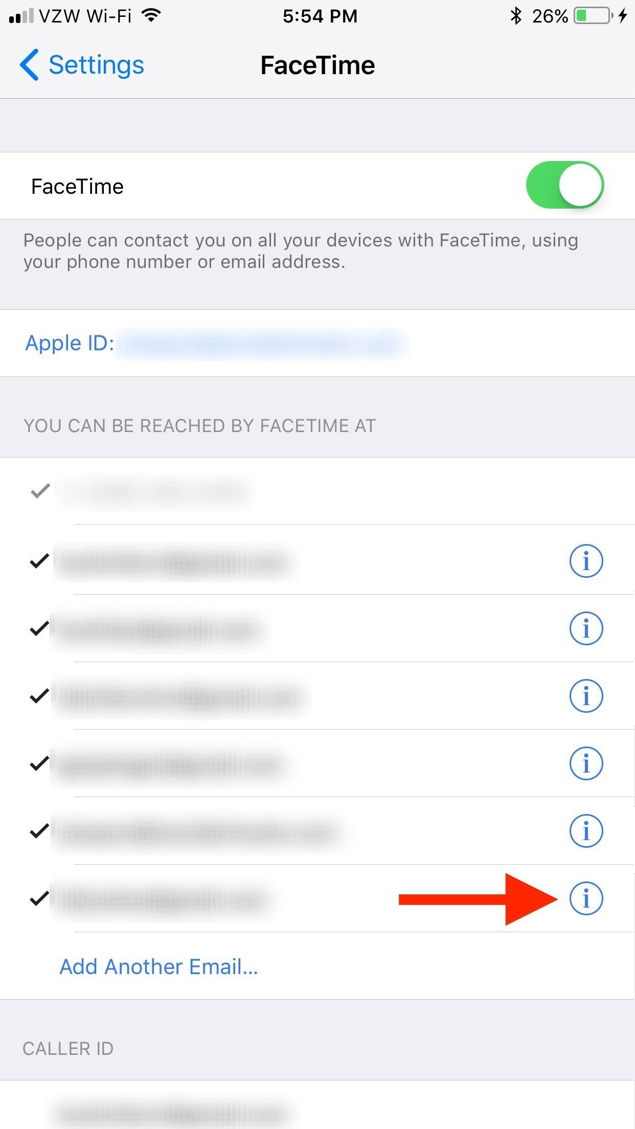 How to Add or Remove Email Addresses to Be Reached At for FaceTime on Your iPhone