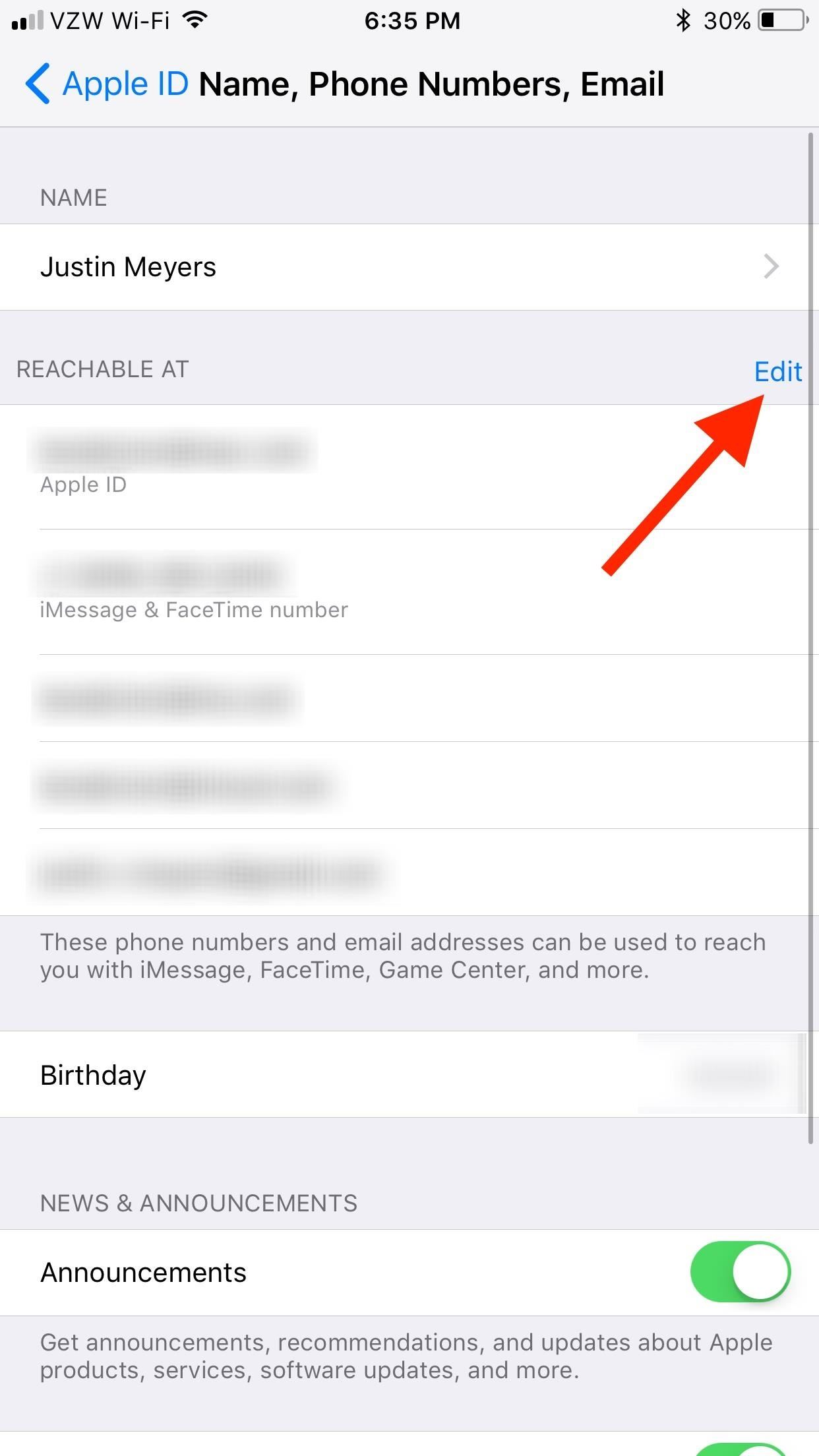 How to Add or Remove Email Addresses to Be Reached At for FaceTime on Your iPhone