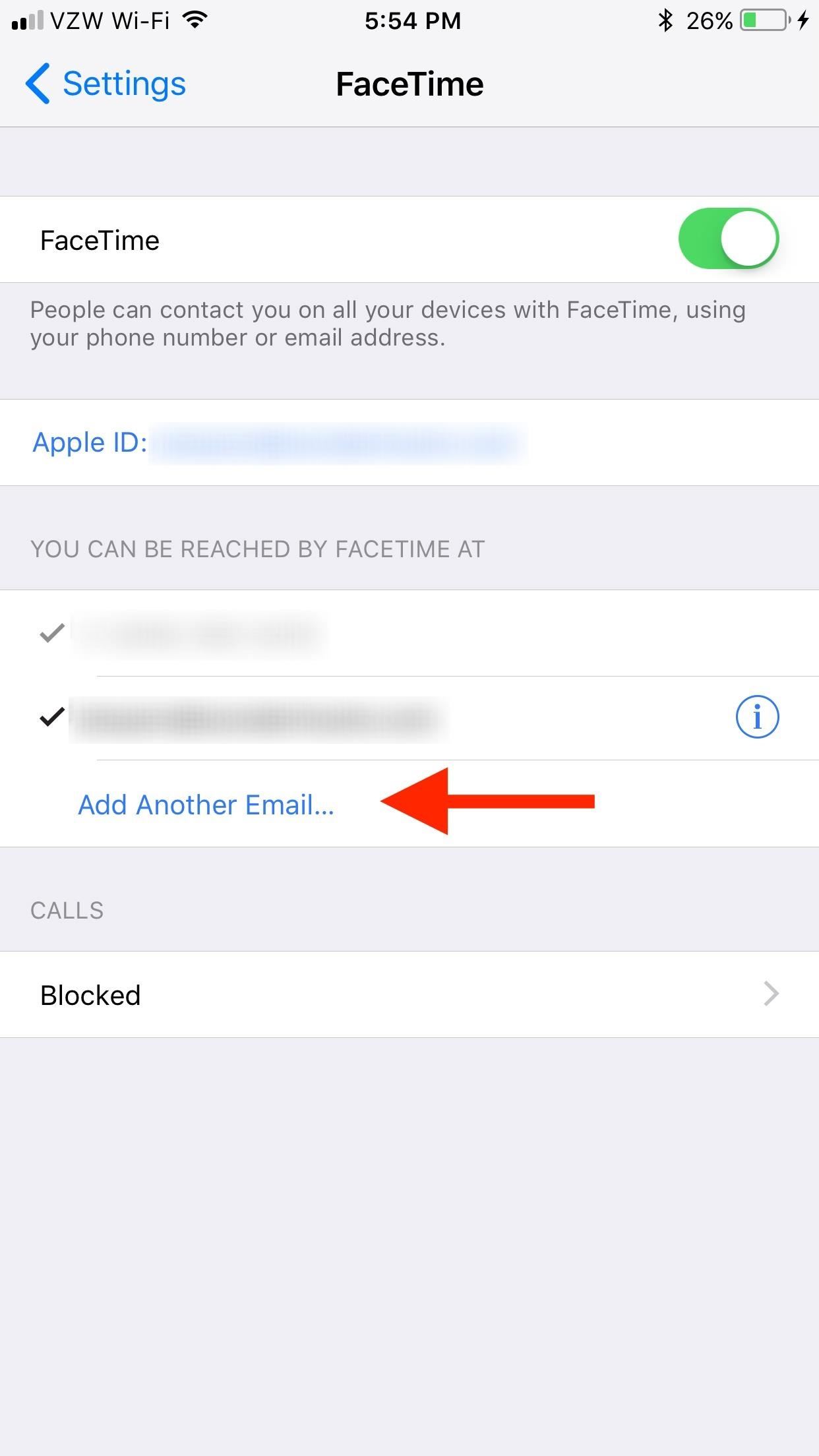 How to Add or Remove Email Addresses to Be Reached At for FaceTime on Your iPhone