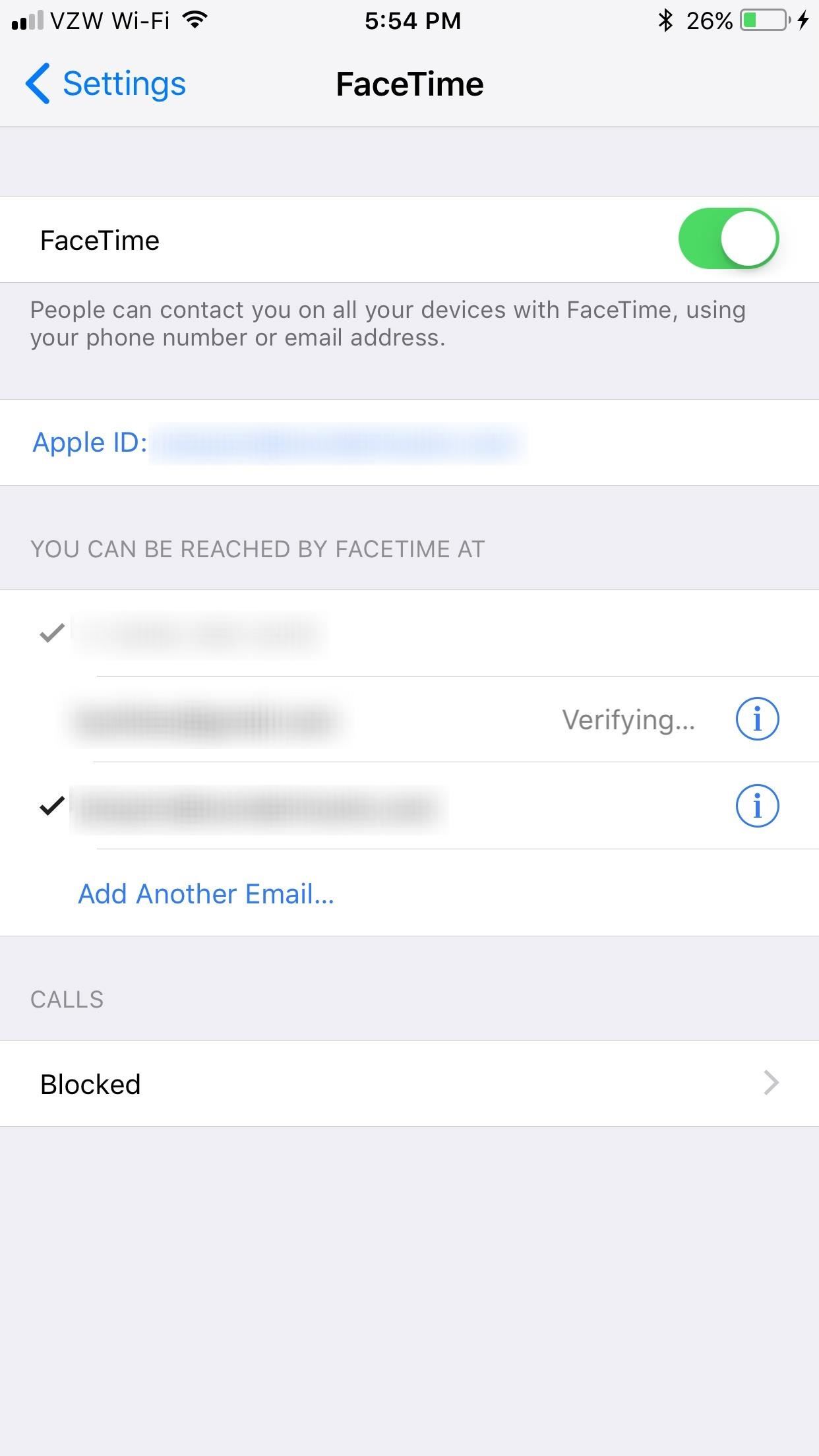 How to Add or Remove Email Addresses to Be Reached At for FaceTime on Your iPhone