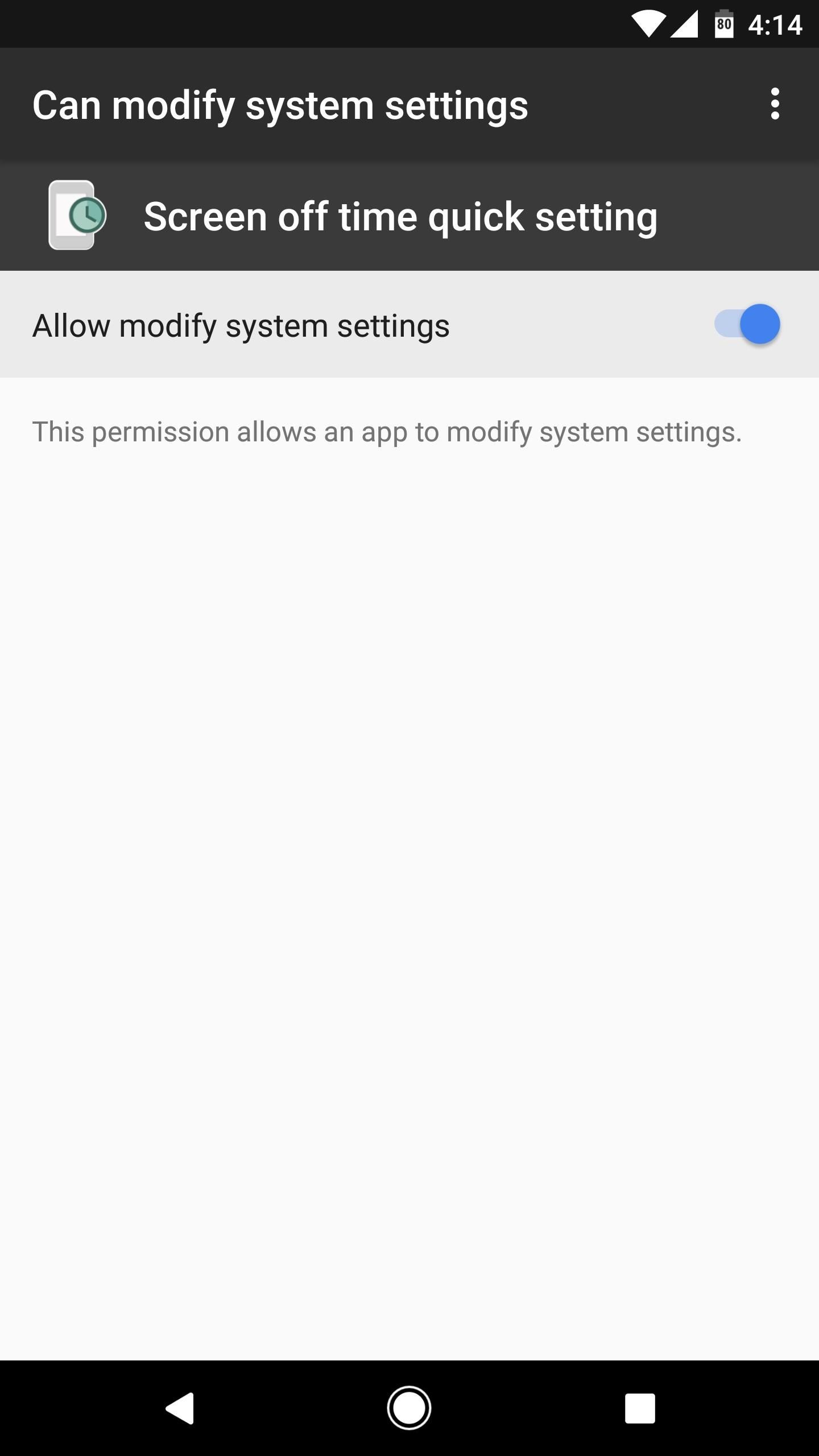 Add a Screen Timeout Tile to Android Nougat's Quick Settings Panel