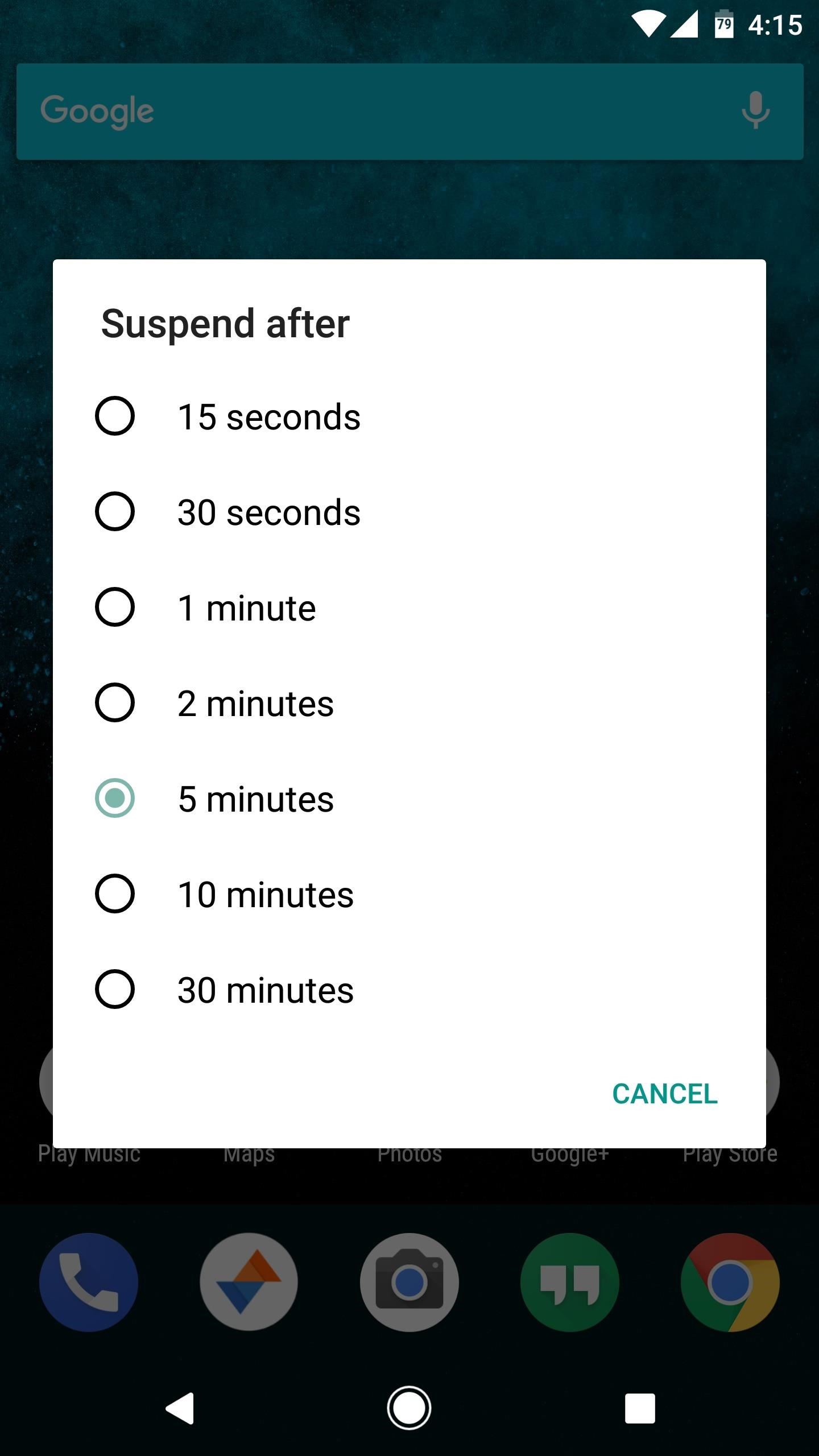 Add a Screen Timeout Tile to Android Nougat's Quick Settings Panel