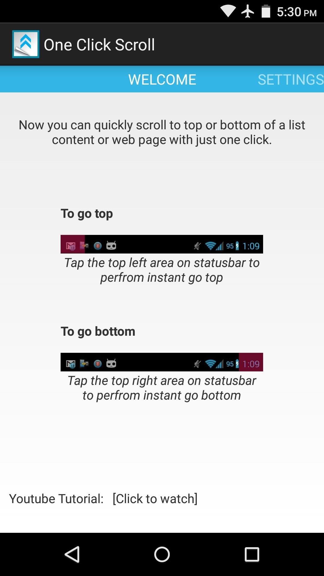 Add Tap-to-Scroll Functionality on Android to Quickly Jump to the Top or Bottom of Any Page