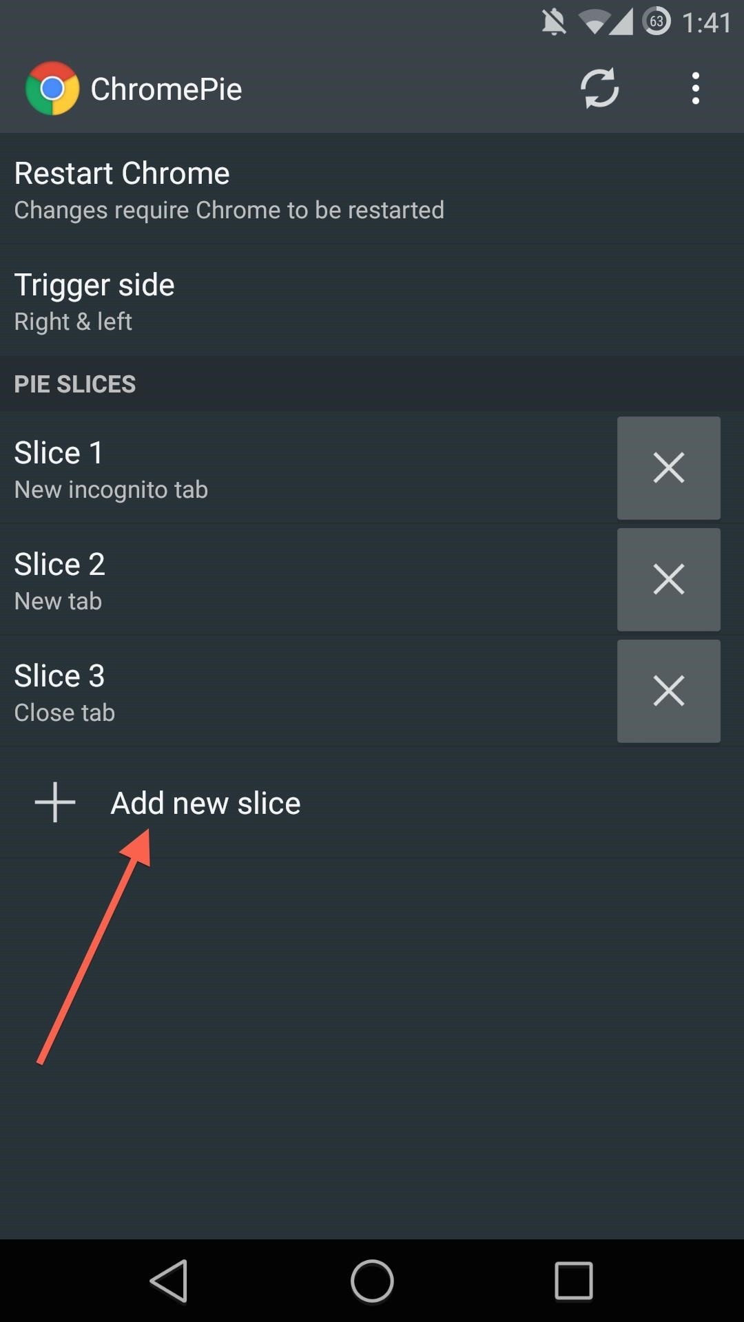 Add Thumb-Friendly Pie Controls to Chrome on Android