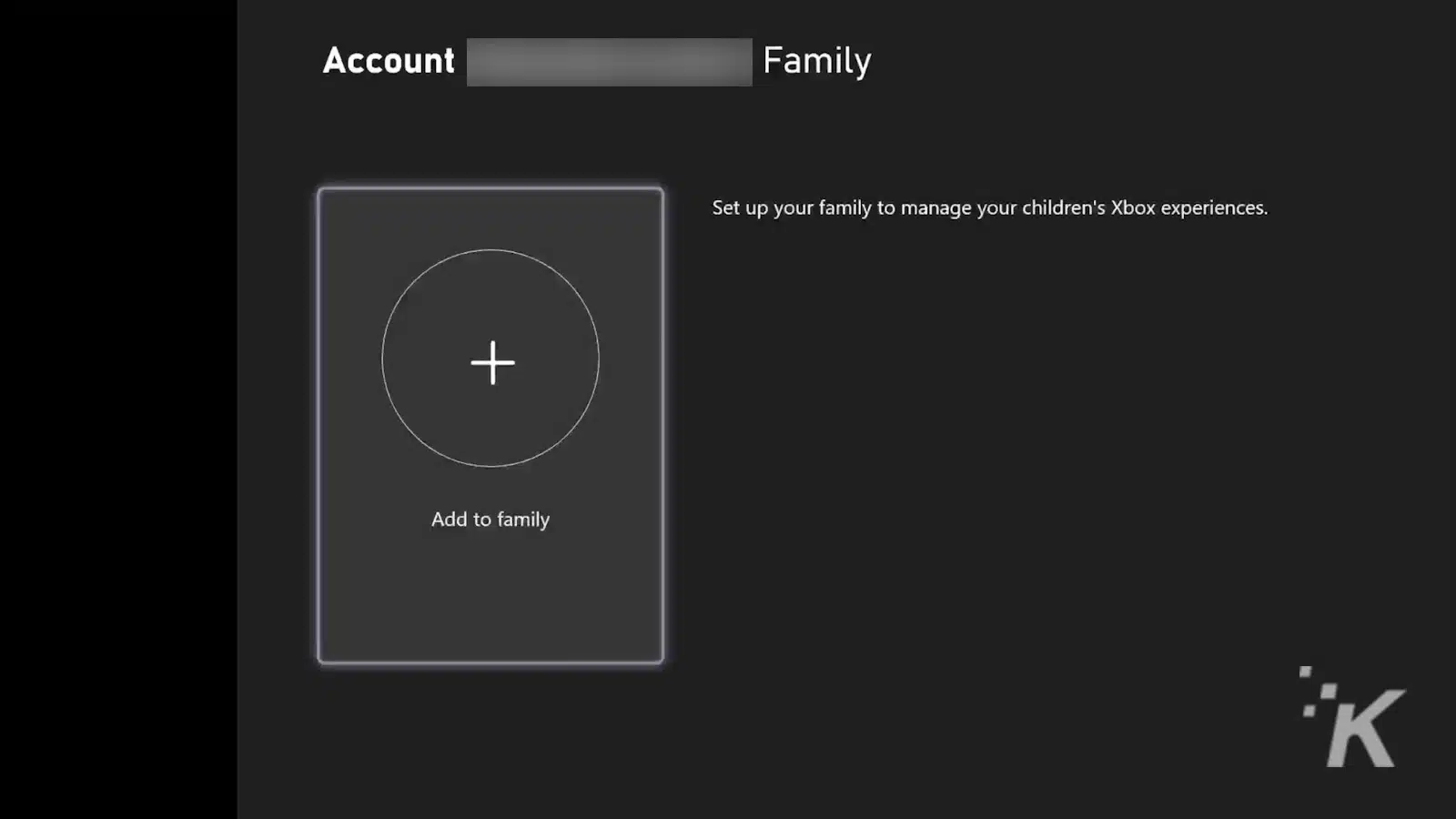 add to family xbox settings