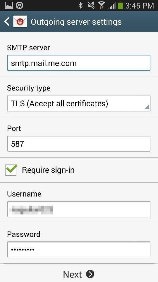 How to Add Your iCloud Email Account to Your Galaxy Note 3 or Other Android Device