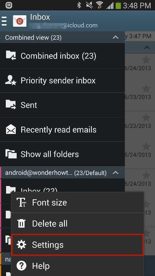 How to Add Your iCloud Email Account to Your Galaxy Note 3 or Other Android Device