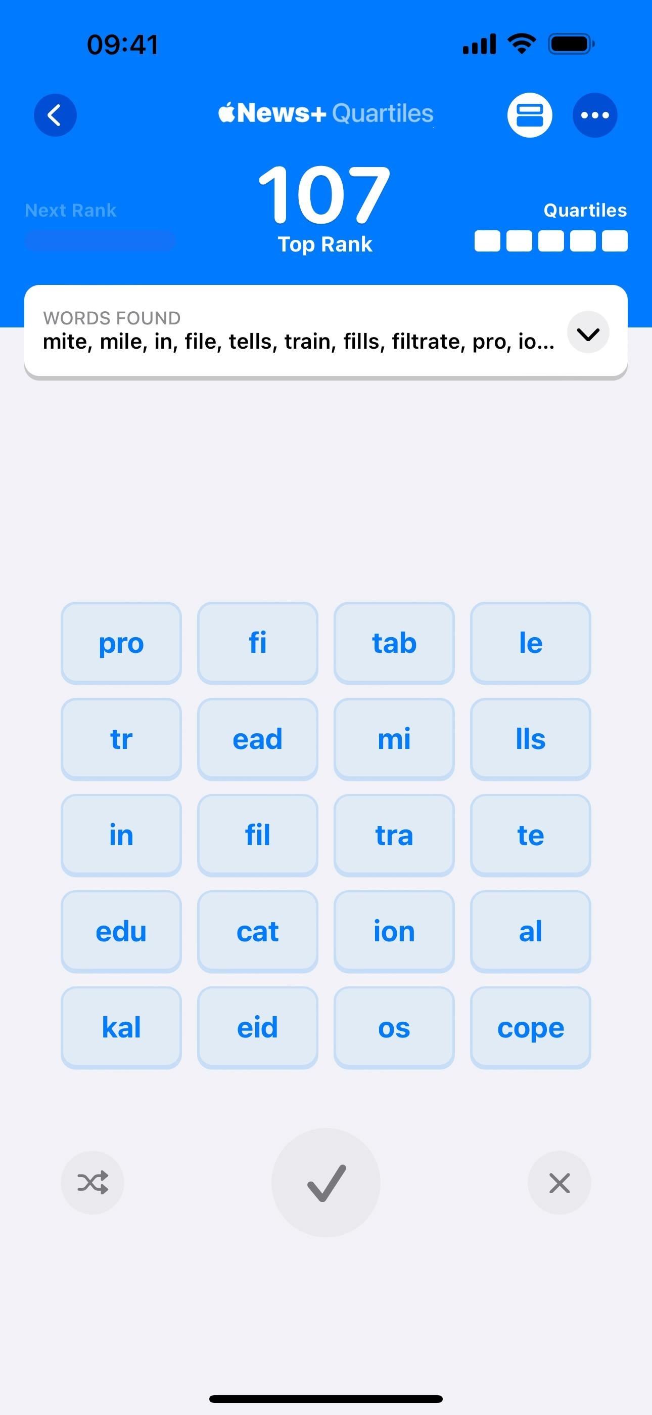 Apple Has a Killer New Word Game Puzzle Called Quartiles Hiding on iOS 17.5