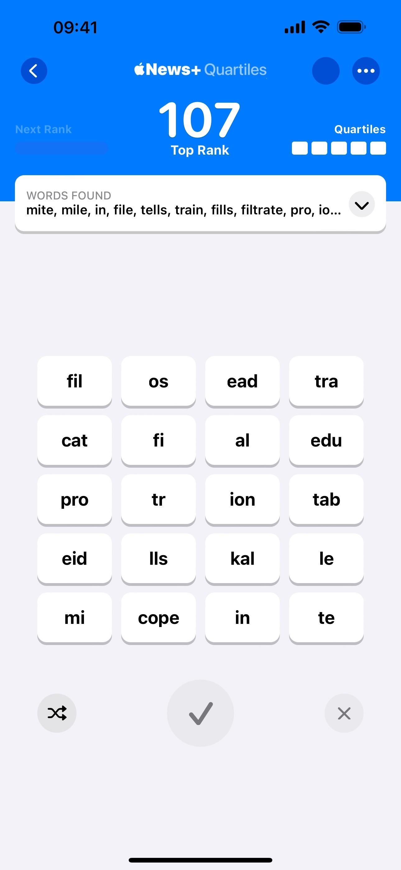 Apple Has a Killer New Word Game Puzzle Called Quartiles Hiding on iOS 17.5