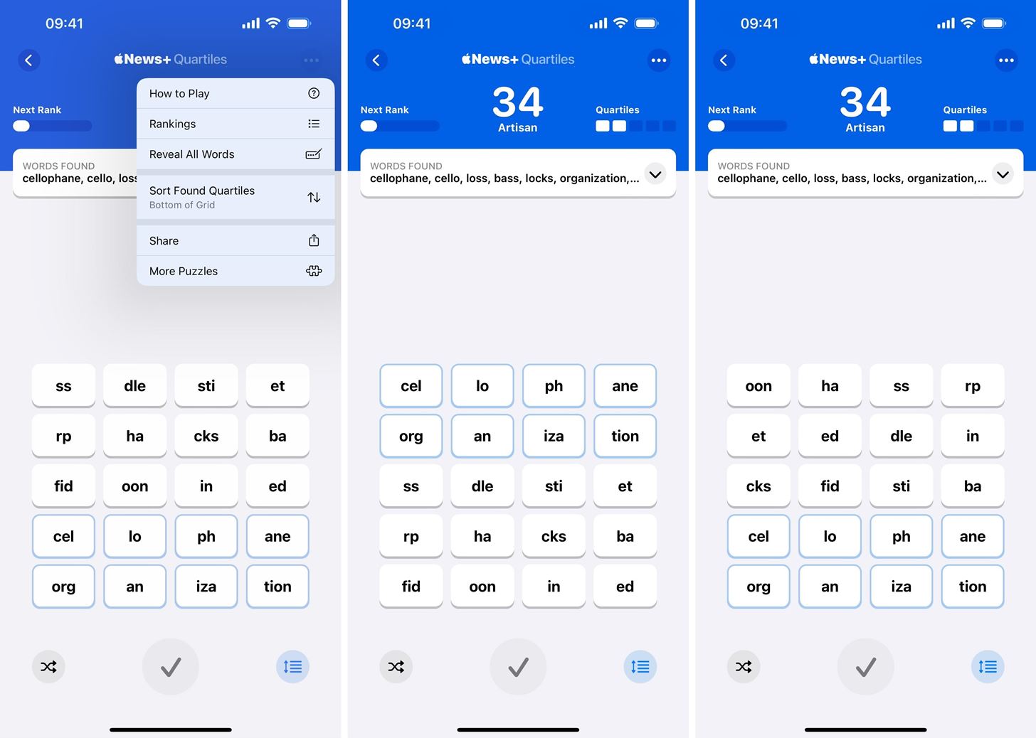 Apple Has a Killer New Word Game Puzzle Called Quartiles on iOS 17.5