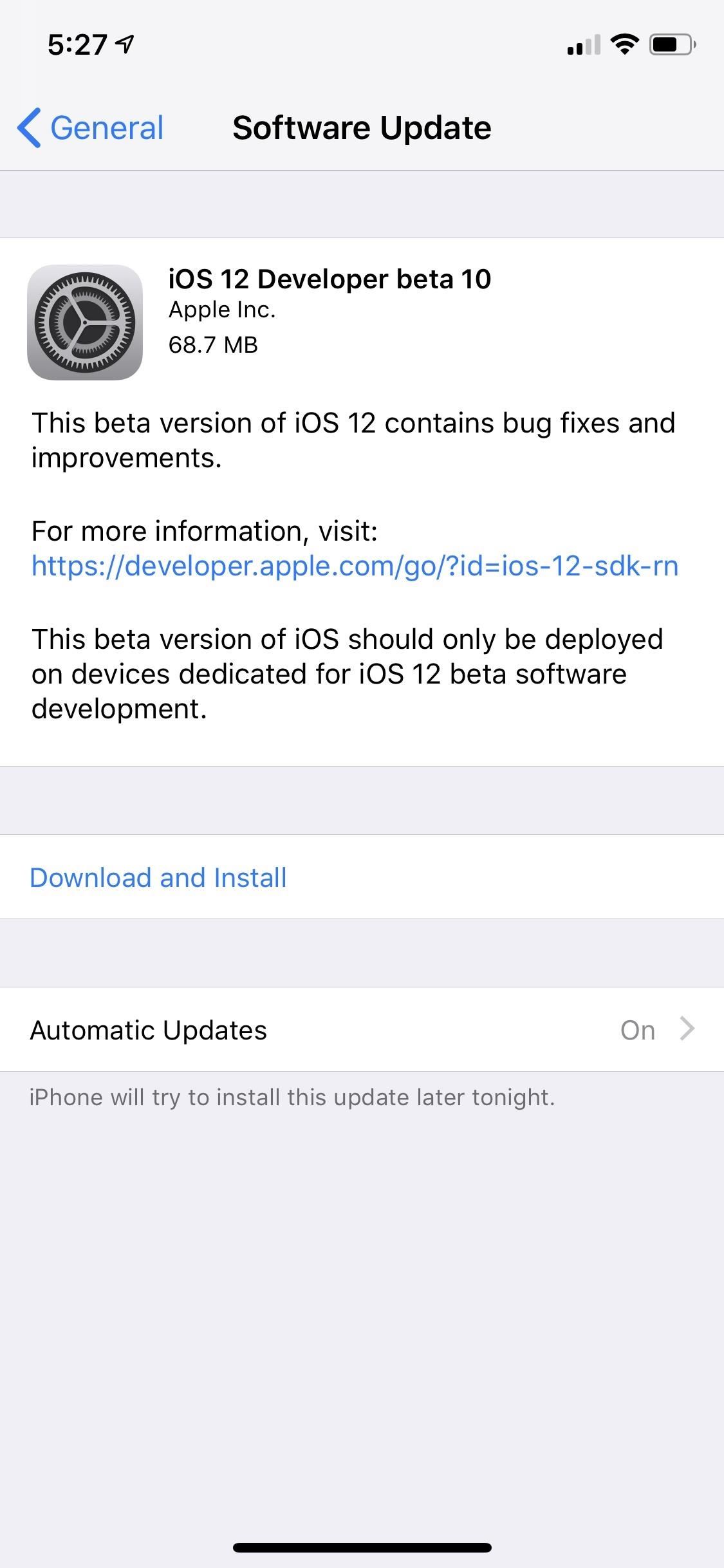 Apple Just Pushed Out iOS 12 Beta 10 for iPhone to Developers