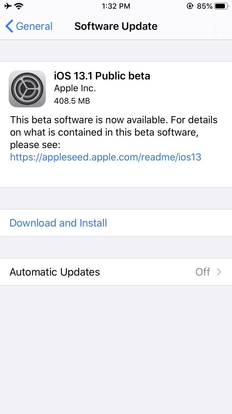 Apple Just Released the First Public Beta for iOS 13.1 — Here's What's New