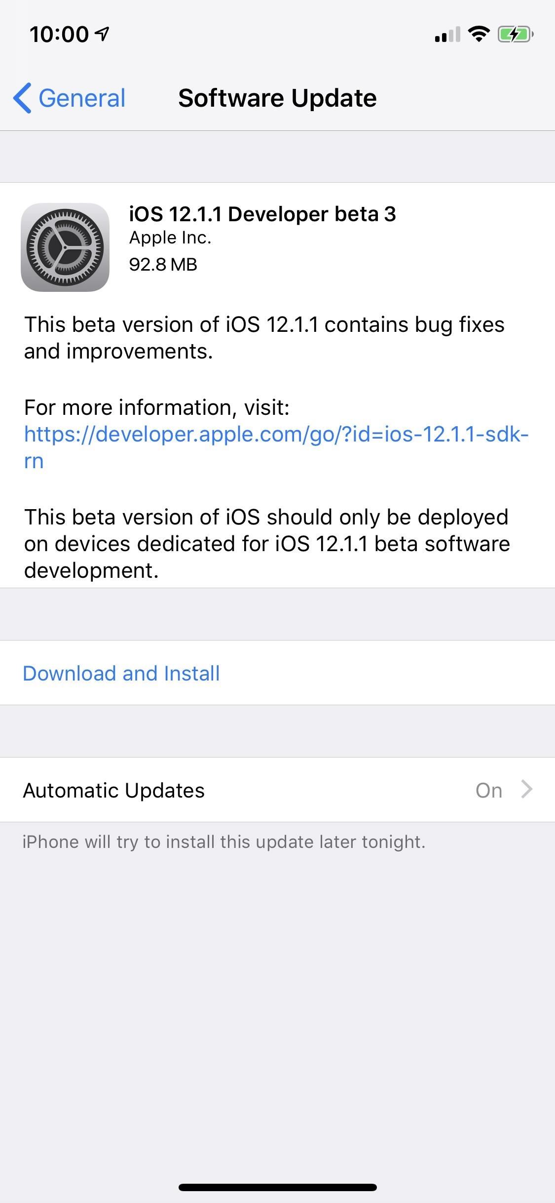 Apple Just Released iOS 12.1.1 Developer Beta 3 to Testers