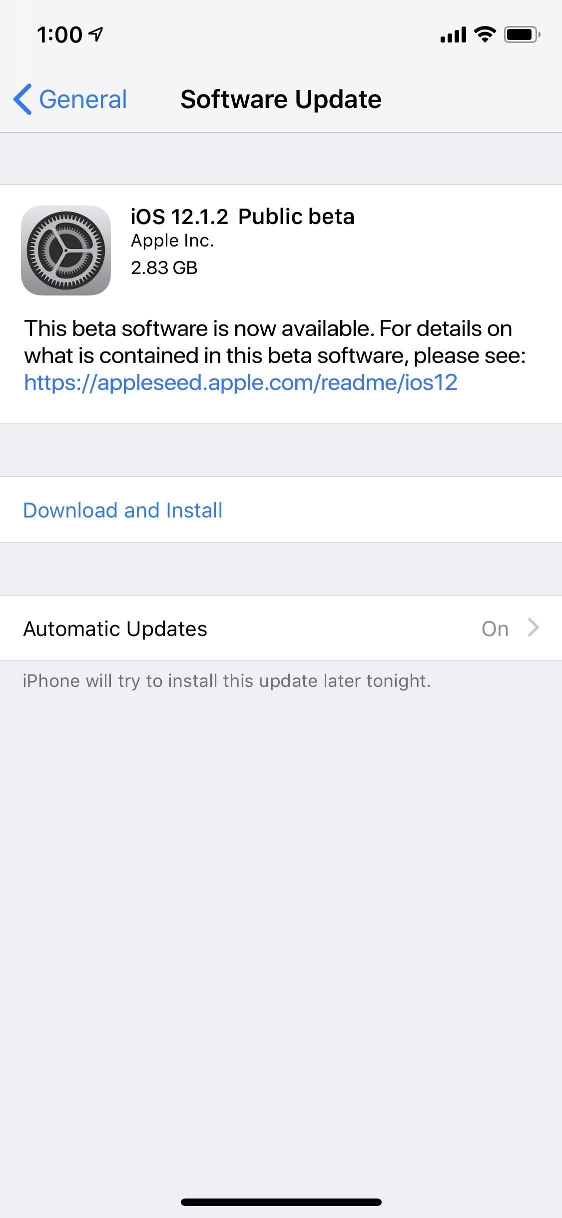 Apple Just Released iOS 12.1.2 Public Beta 1 for iPhone