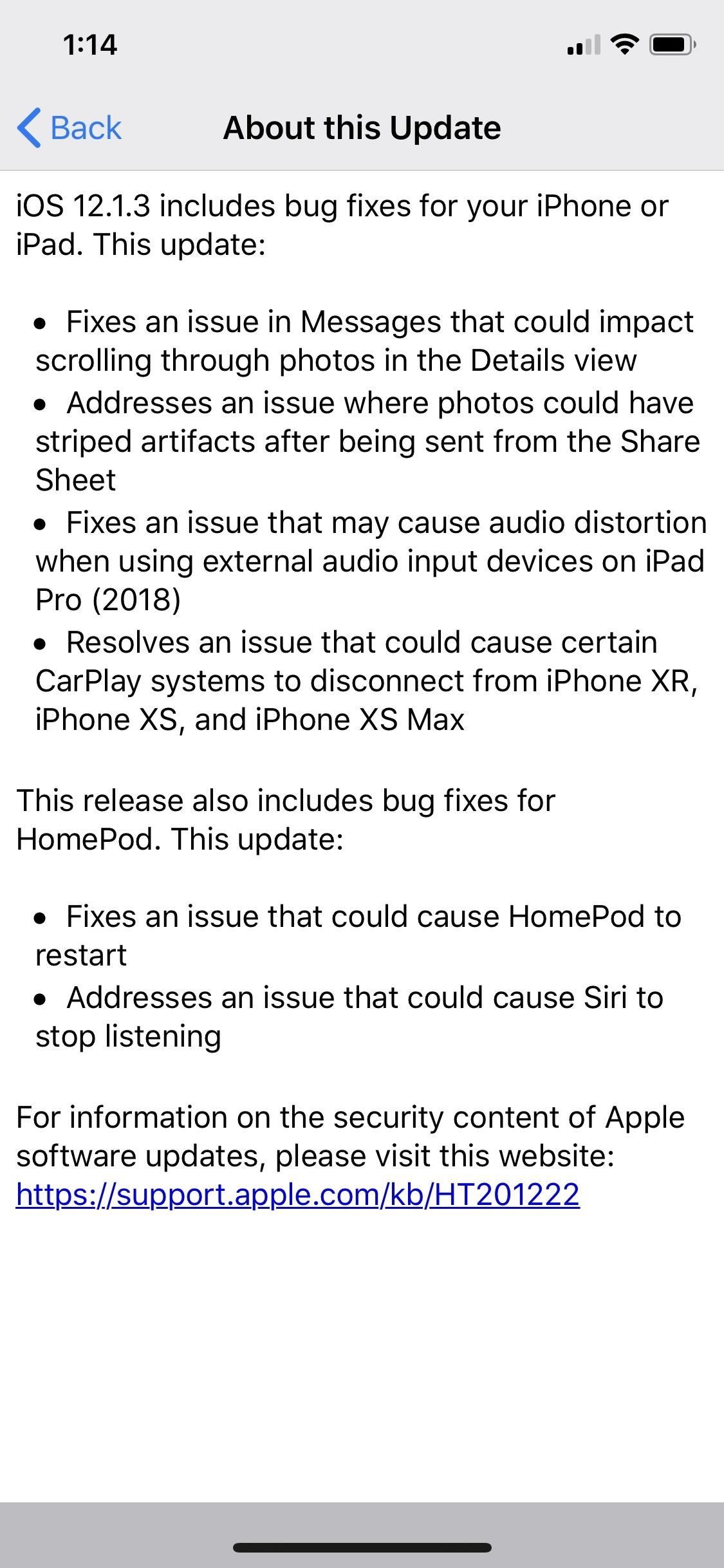 Apple Just Released iOS 12.1.3 for iPhones, Fixes Messages Bug, CarPlay Connectivity & More