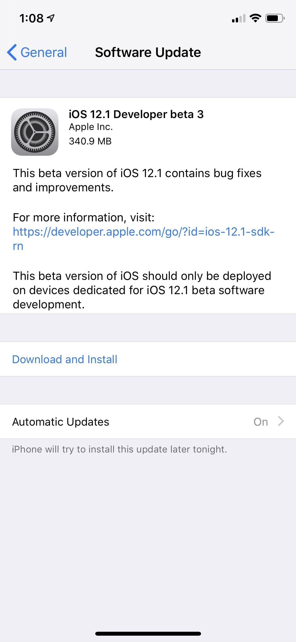 Apple Just Released iOS 12.1 Beta 3 to Developers