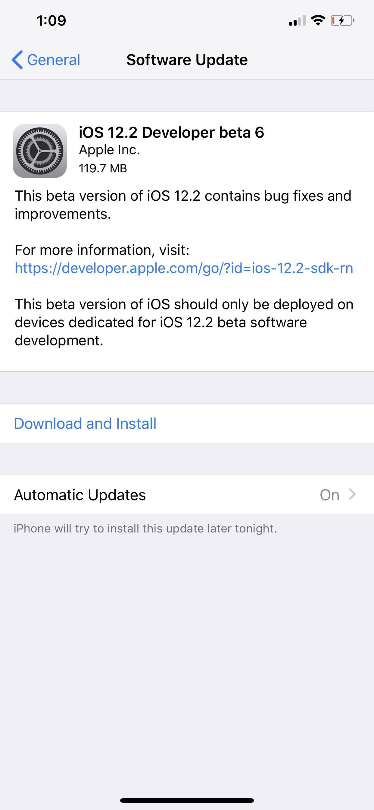 Apple Just Released iOS 12.2 Beta 6 for iPhone to Developers, Adds New 'Warranty Status' in Settings