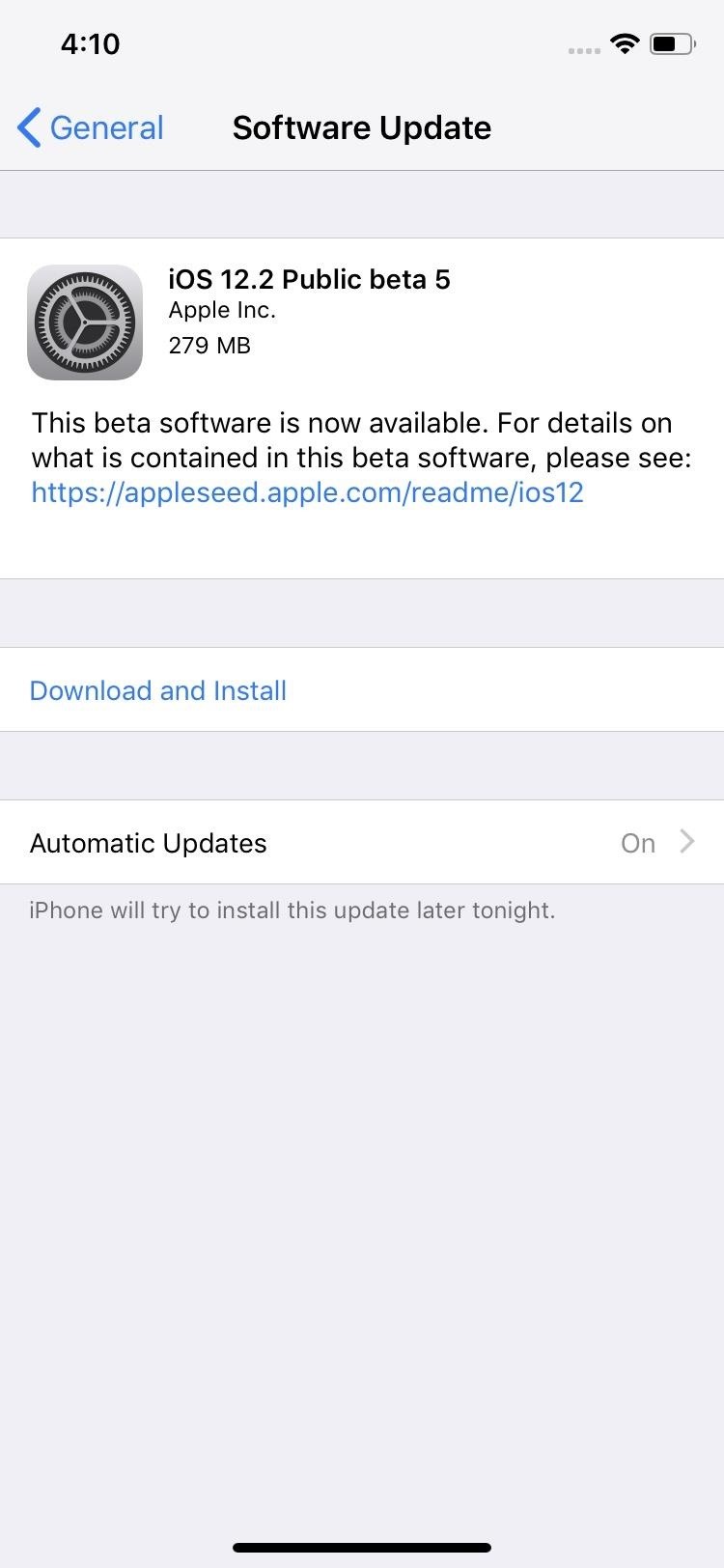 Apple Just Released iOS 12.2 Public Beta 5, Includes Minor UI Changes