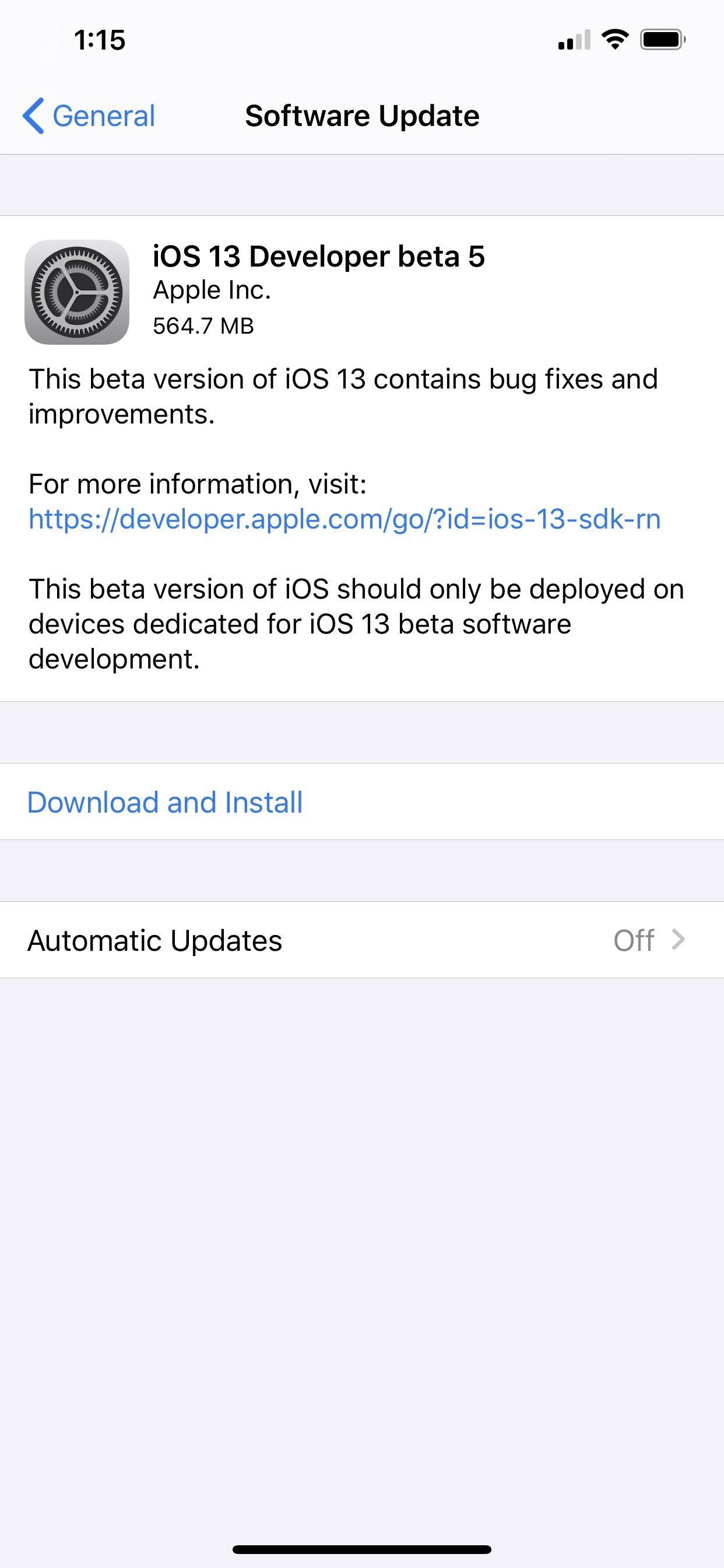 Apple Just Released iOS 13 Developer Beta 5 for iPhone