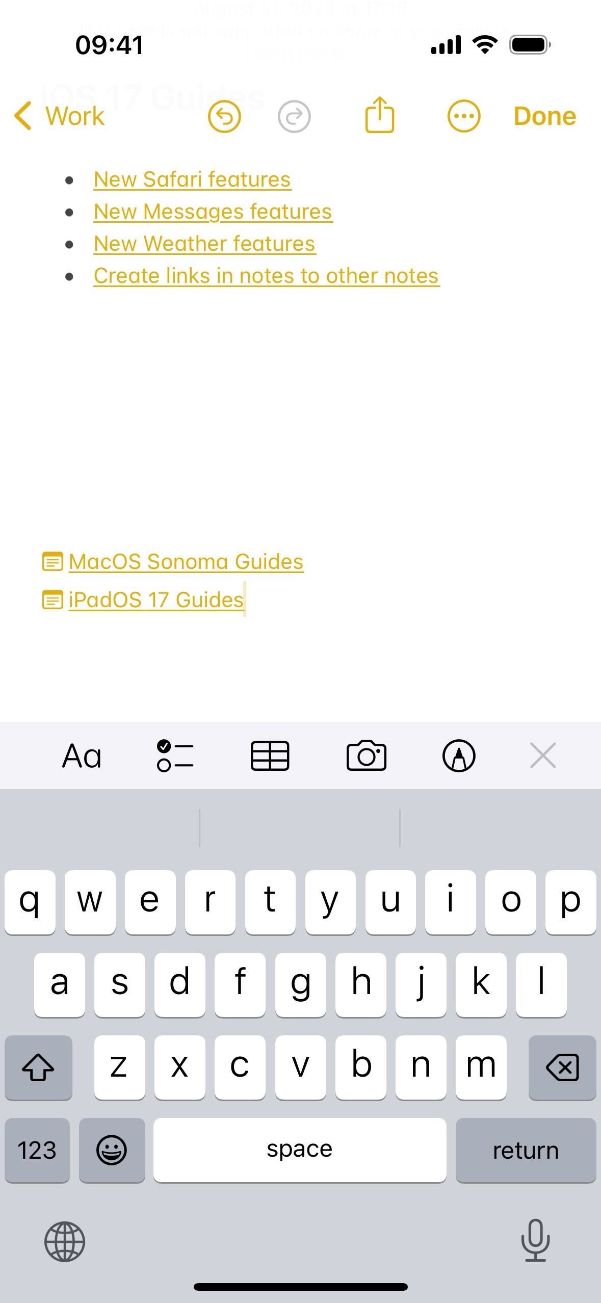 Apple Notes' Biggest Feature in Years Lets You Finally Link Your Notes Together