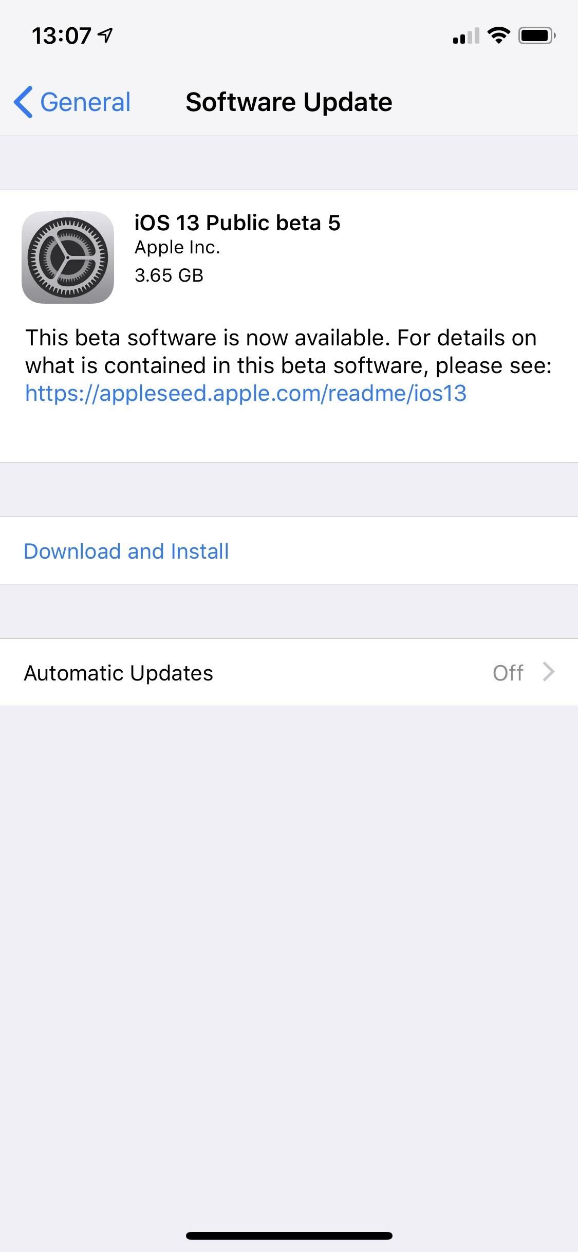 Apple Releases iOS 13 Public Beta 5 for iPhone with New Dark Mode Shortcut, Hide Link Previews Feature & More