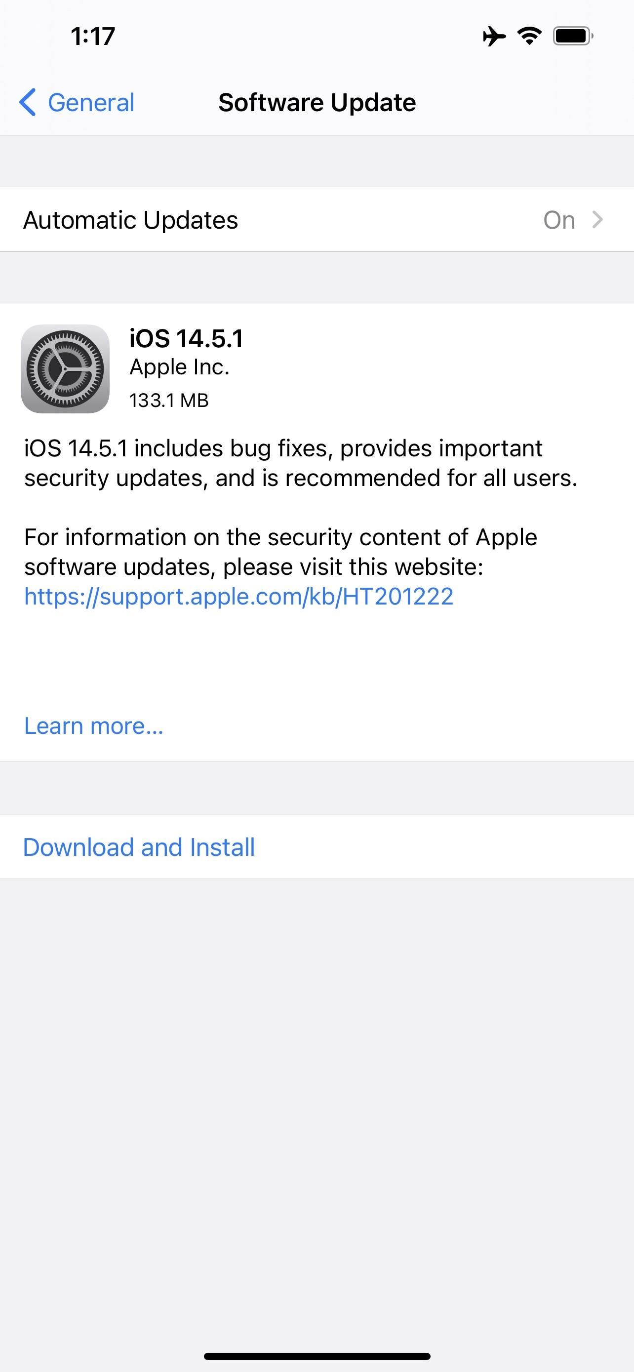 Apple Releases iOS 14.5.1 for iPhone, Includes Fix for Missing App Tracking Transparency Prompts