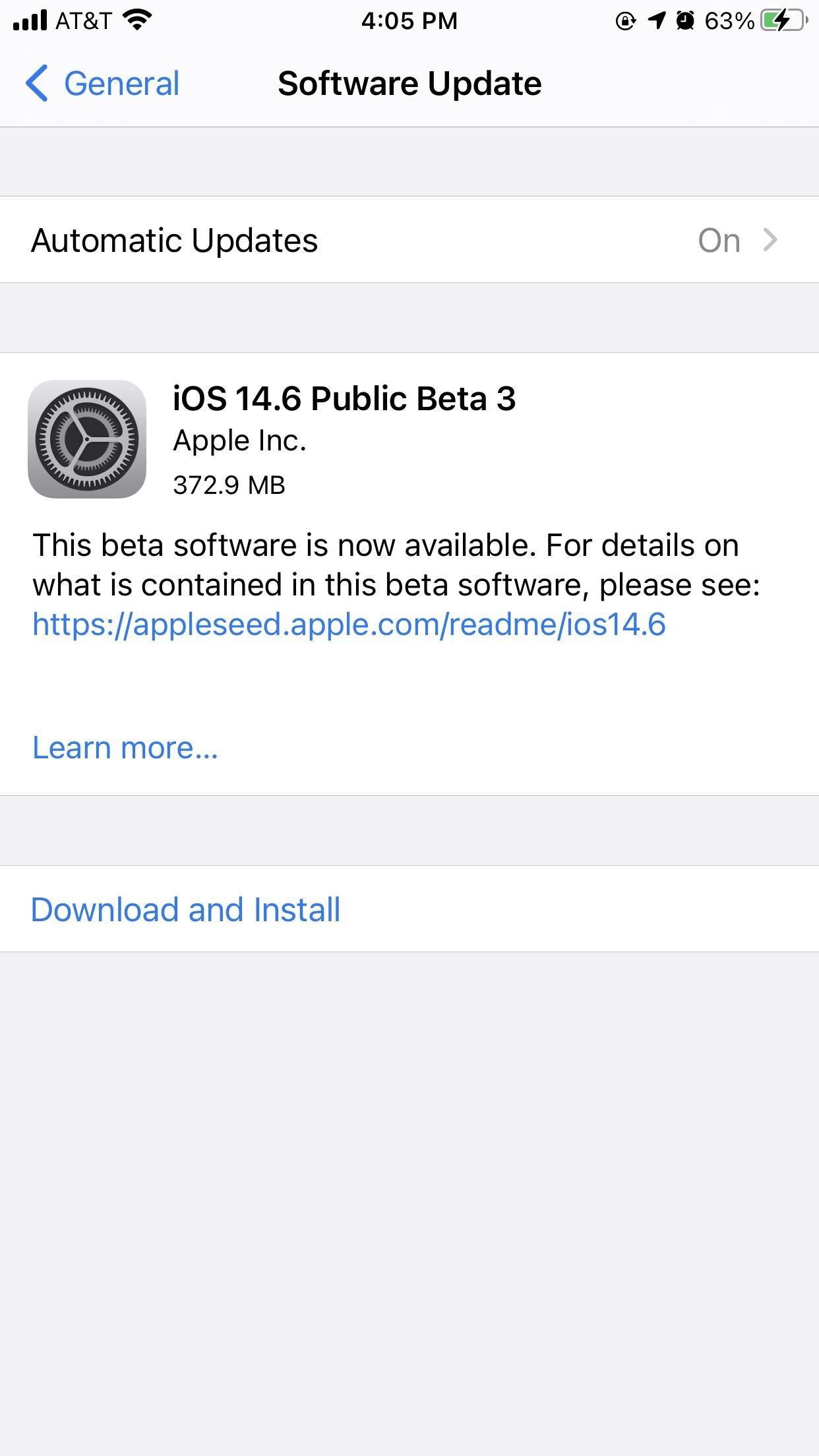 Apple Releases iOS 14.6 Beta 3 for iPhone, Adds Fix for Performance Bug