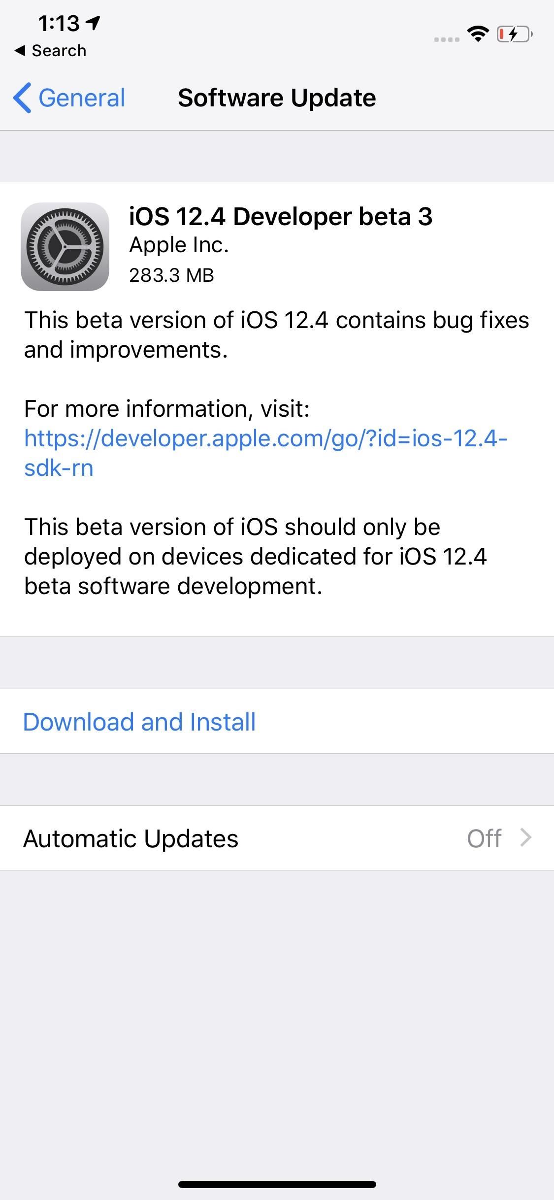 Apple Seeds iOS 12.4 Developer Beta 3 Today for iPhone