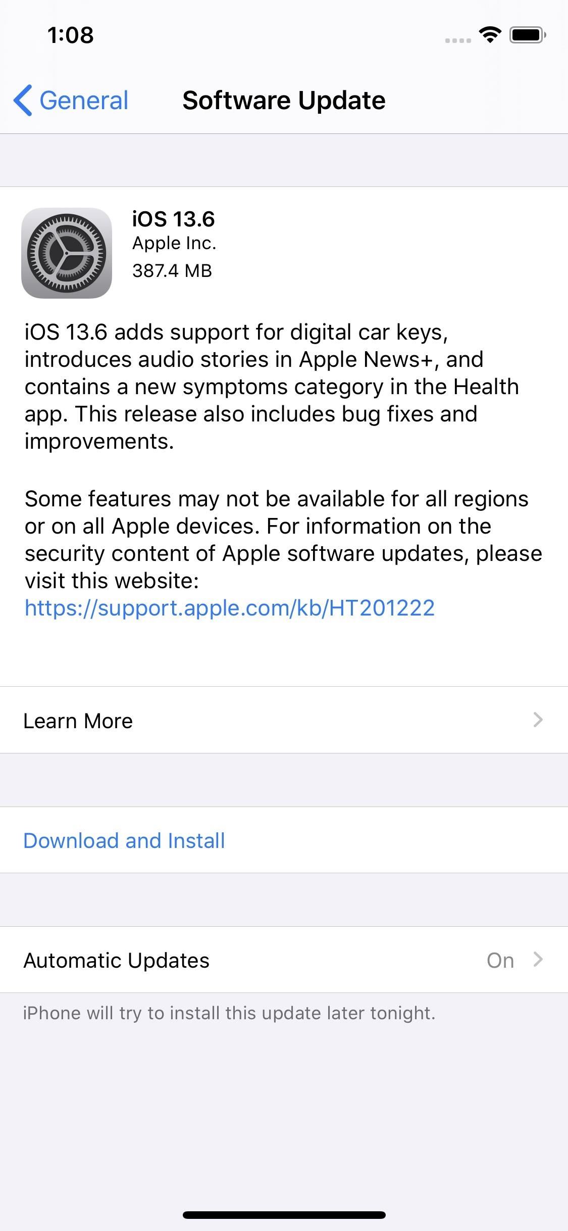 Apple's iOS 13.6 for iPhone Includes Apple News Updates, a Symptom Tracker in Health, CarKey Support & More