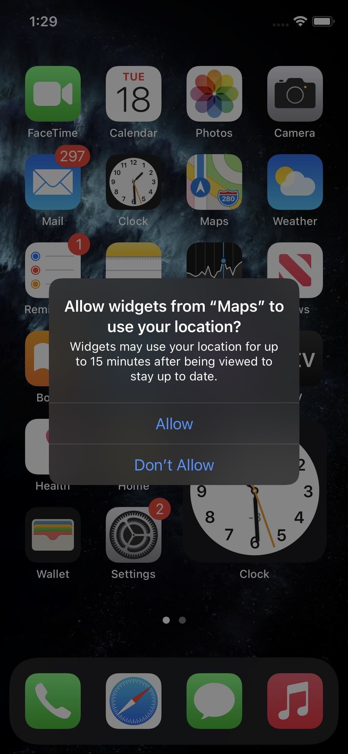 Apple's iOS 14 Developer Beta 5 for iPhone Includes Widget-Specific Location Settings