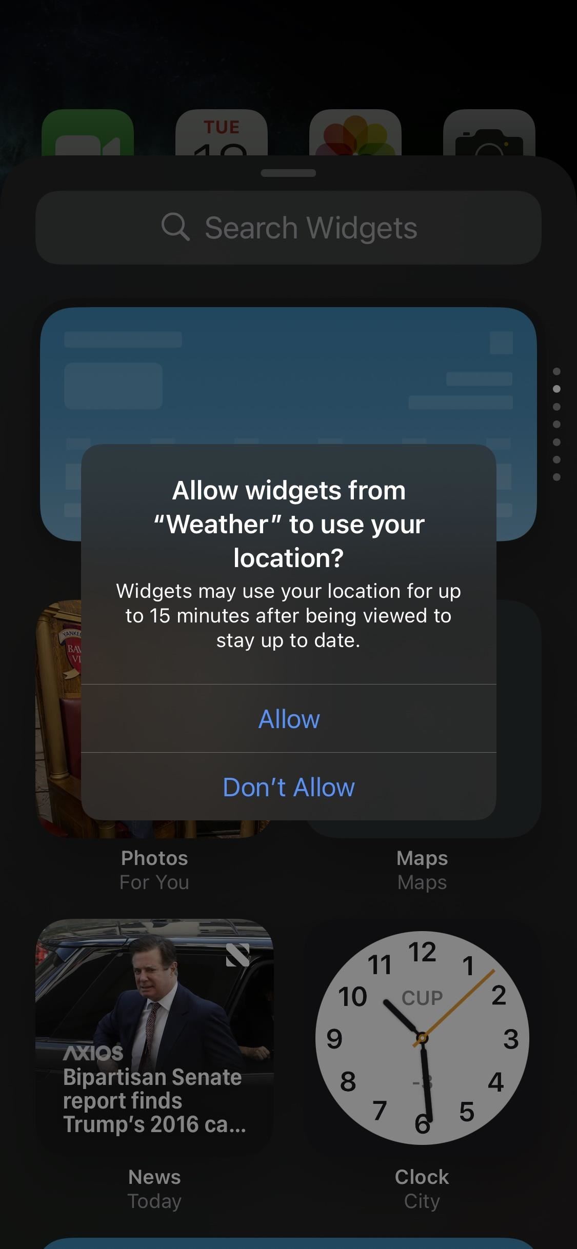 Apple's iOS 14 Developer Beta 5 for iPhone Includes Widget-Specific Location Settings